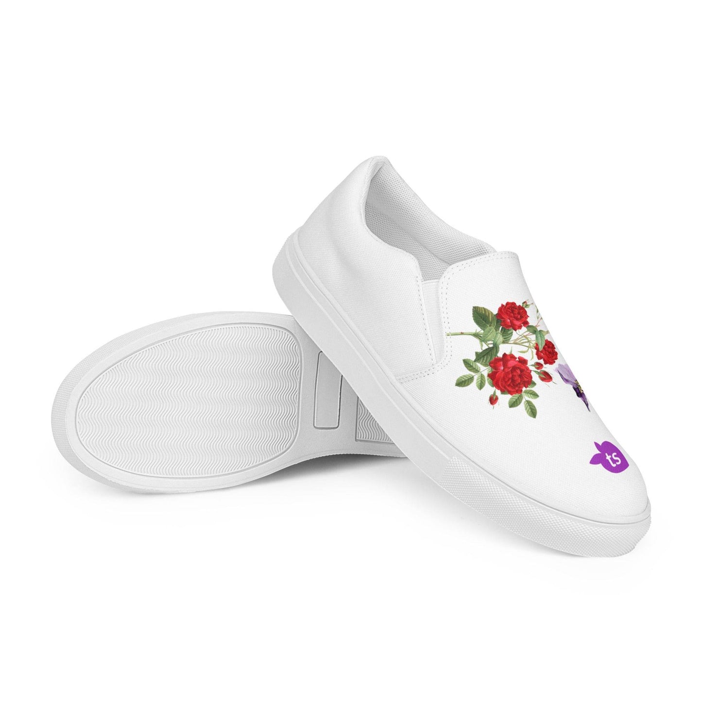 tsgabrielle • Men’s • TransFLOWer • Slip-On Canvas Shoes • White - tsgabrielle