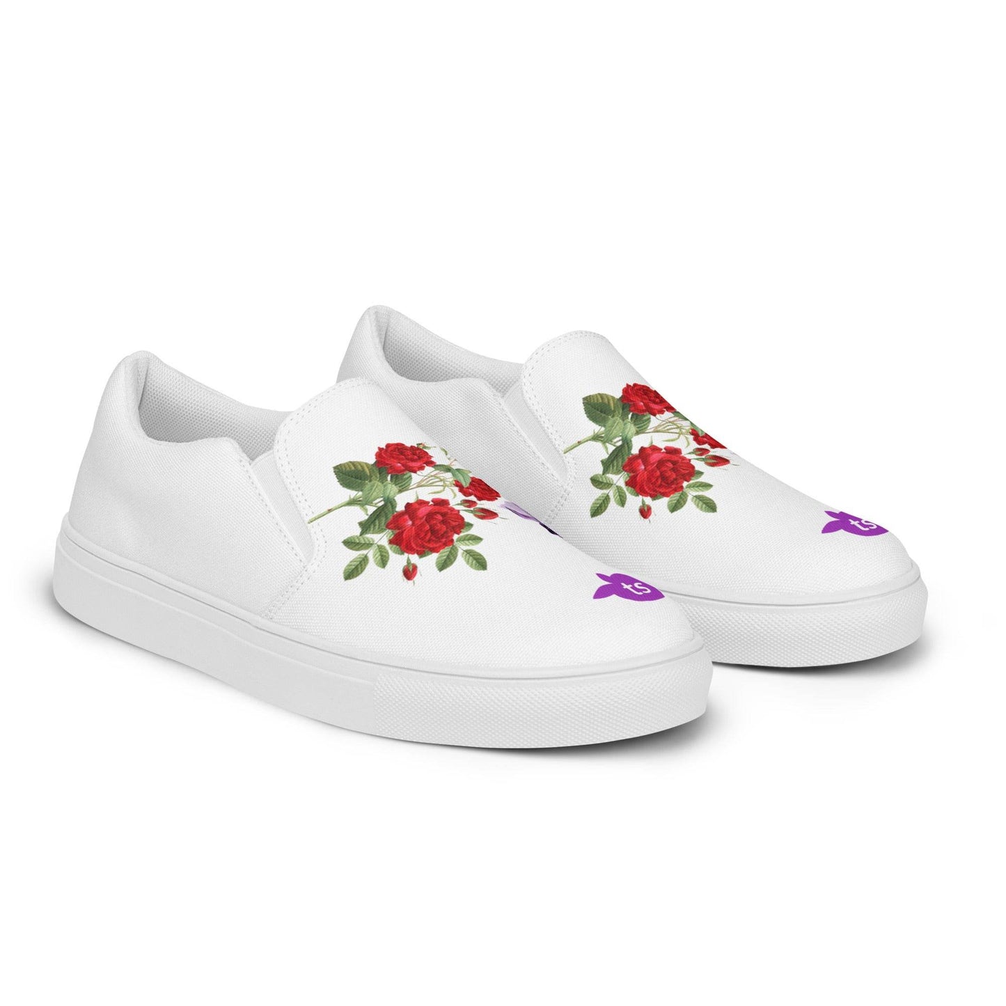 tsgabrielle • Men’s • TransFLOWer • Slip-On Canvas Shoes • White - tsgabrielle