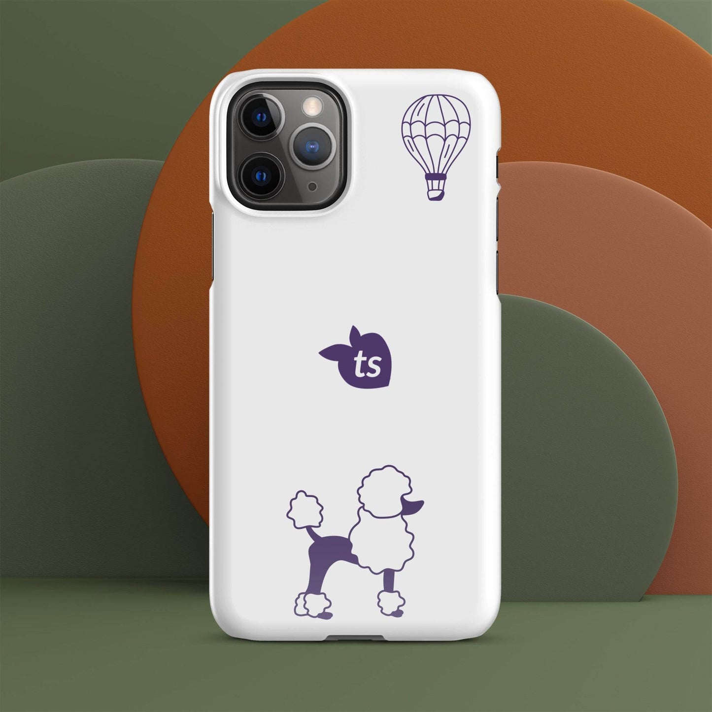 tsgabrielle • Paris - Le Chien • Snap Case Compatible with iPhone® • White - tsgabrielle