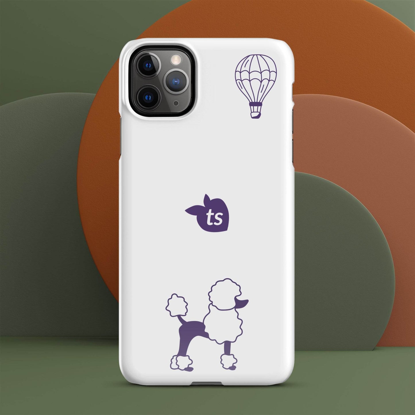 tsgabrielle • Paris - Le Chien • Snap Case Compatible with iPhone® • White - tsgabrielle