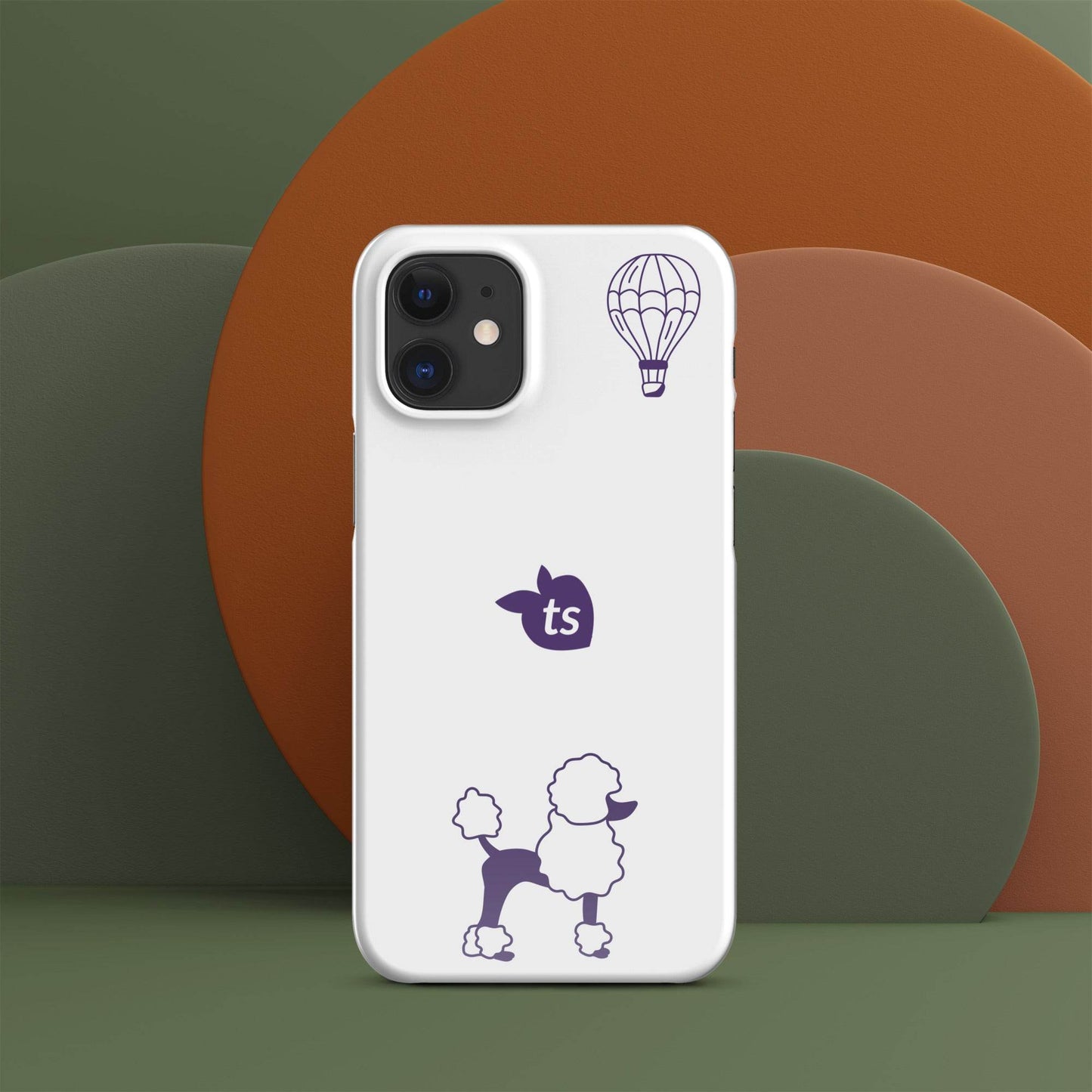 tsgabrielle • Paris - Le Chien • Snap Case Compatible with iPhone® • White - tsgabrielle