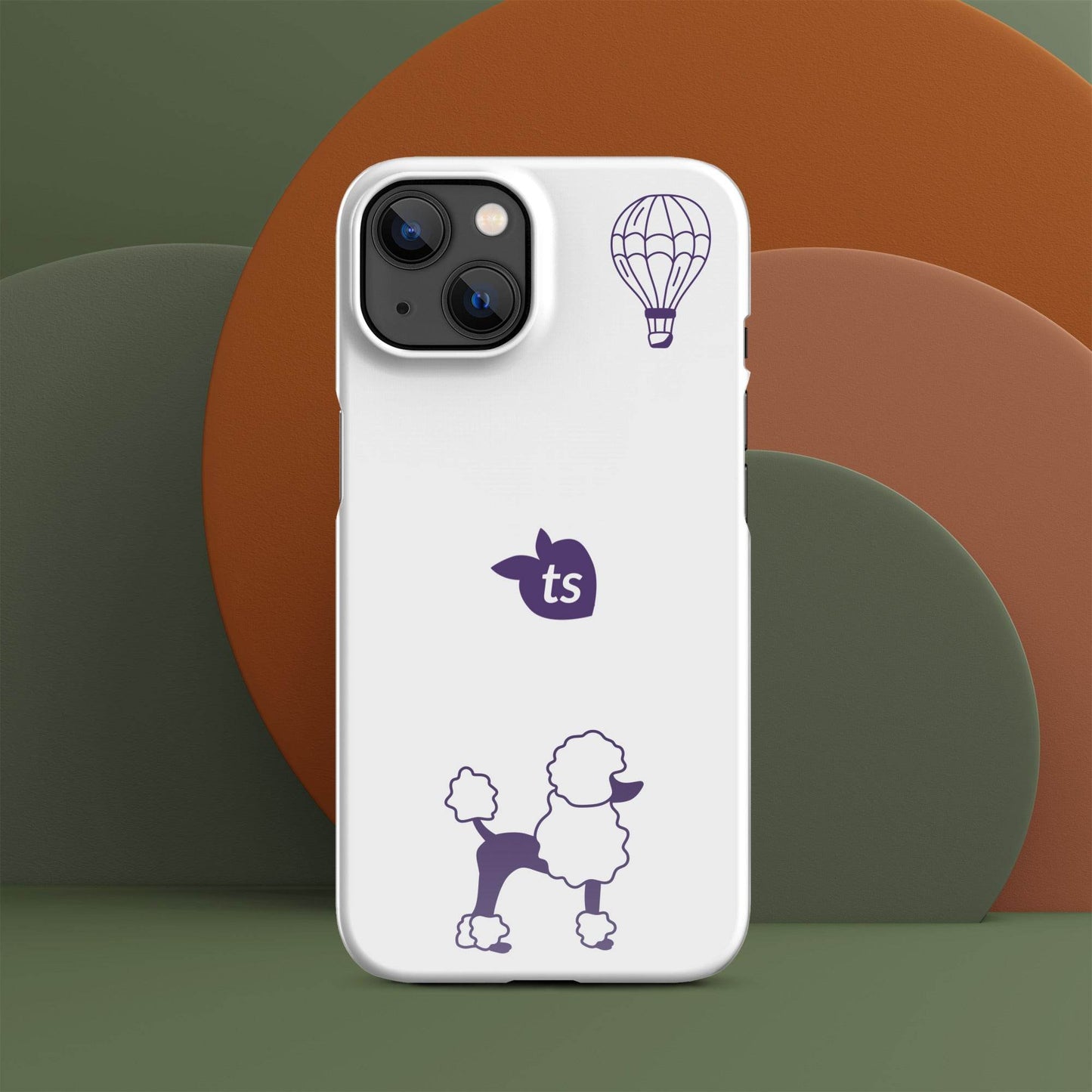 tsgabrielle • Paris - Le Chien • Snap Case Compatible with iPhone® • White - tsgabrielle