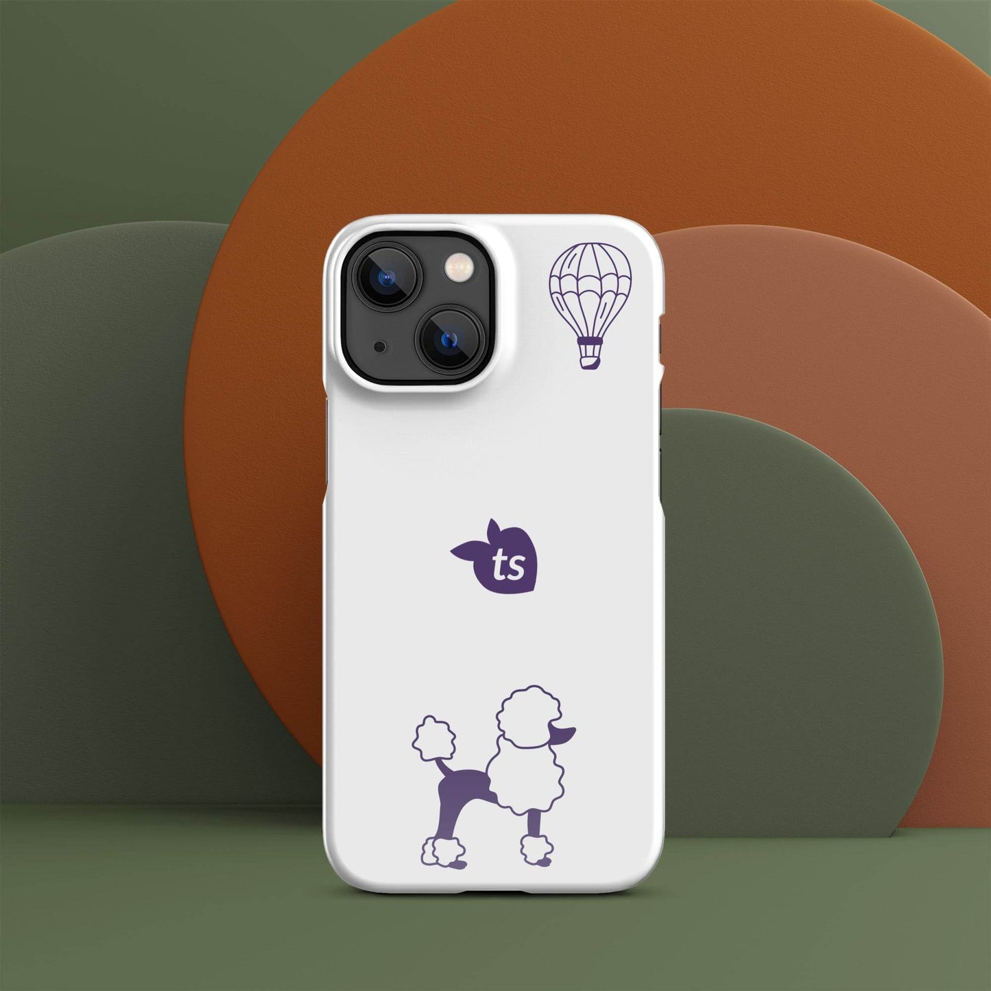tsgabrielle • Paris - Le Chien • Snap Case Compatible with iPhone® • White - tsgabrielle