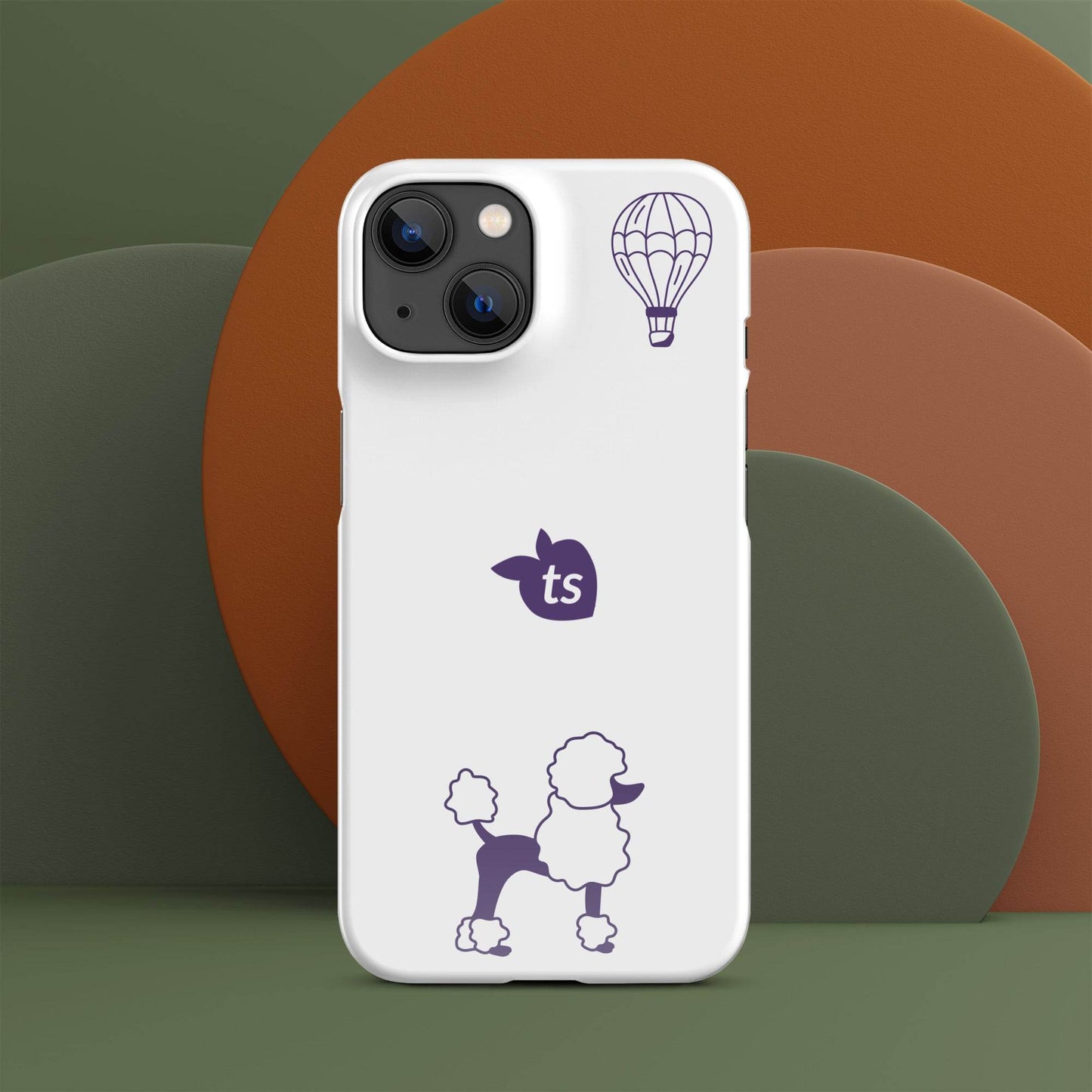 tsgabrielle • Paris - Le Chien • Snap Case Compatible with iPhone® • White - tsgabrielle