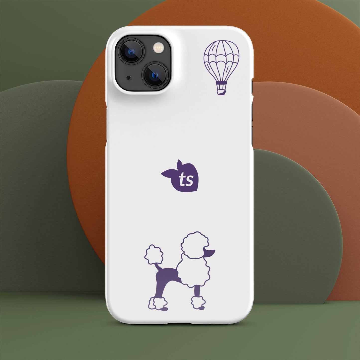tsgabrielle • Paris - Le Chien • Snap Case Compatible with iPhone® • White - tsgabrielle