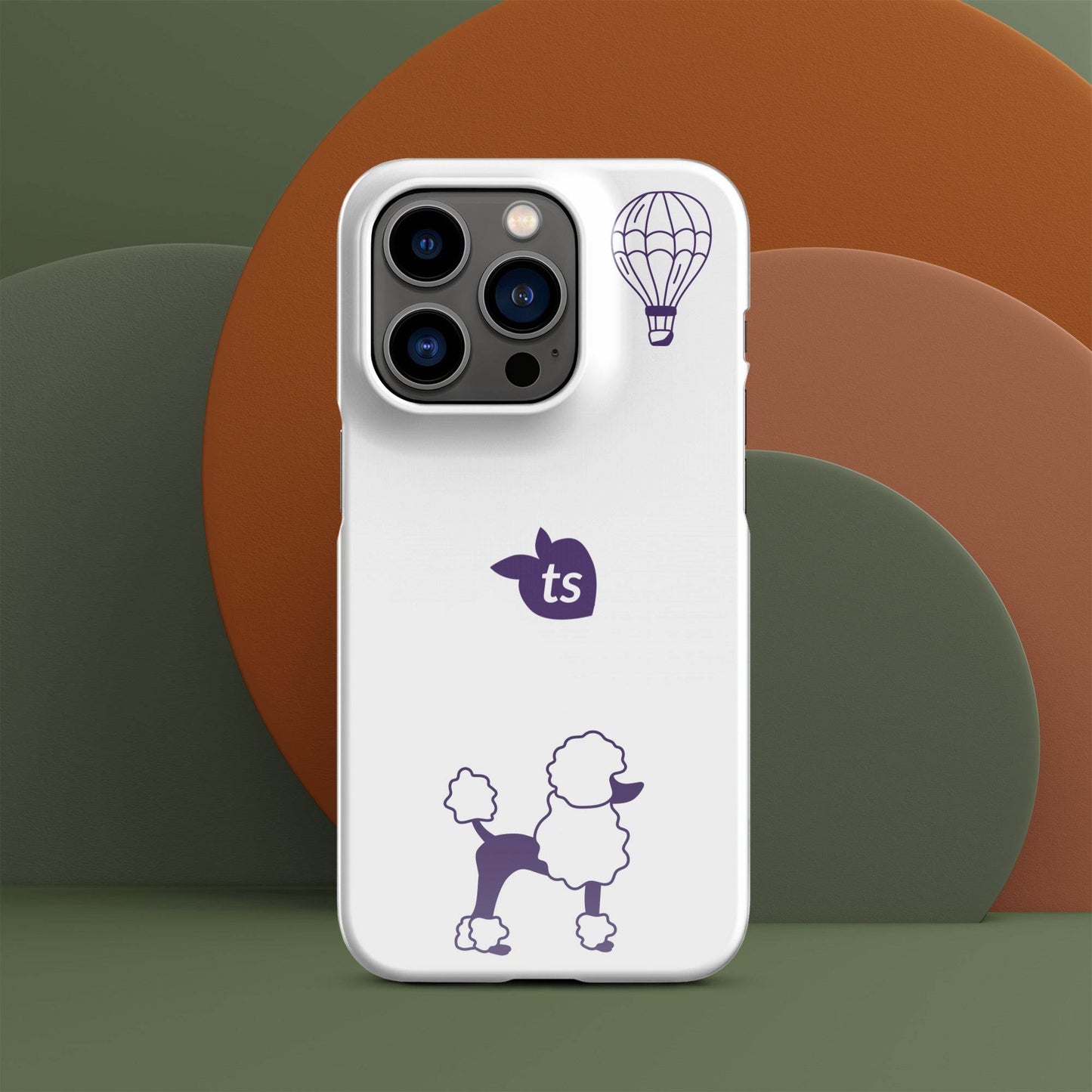tsgabrielle • Paris - Le Chien • Snap Case Compatible with iPhone® • White - tsgabrielle