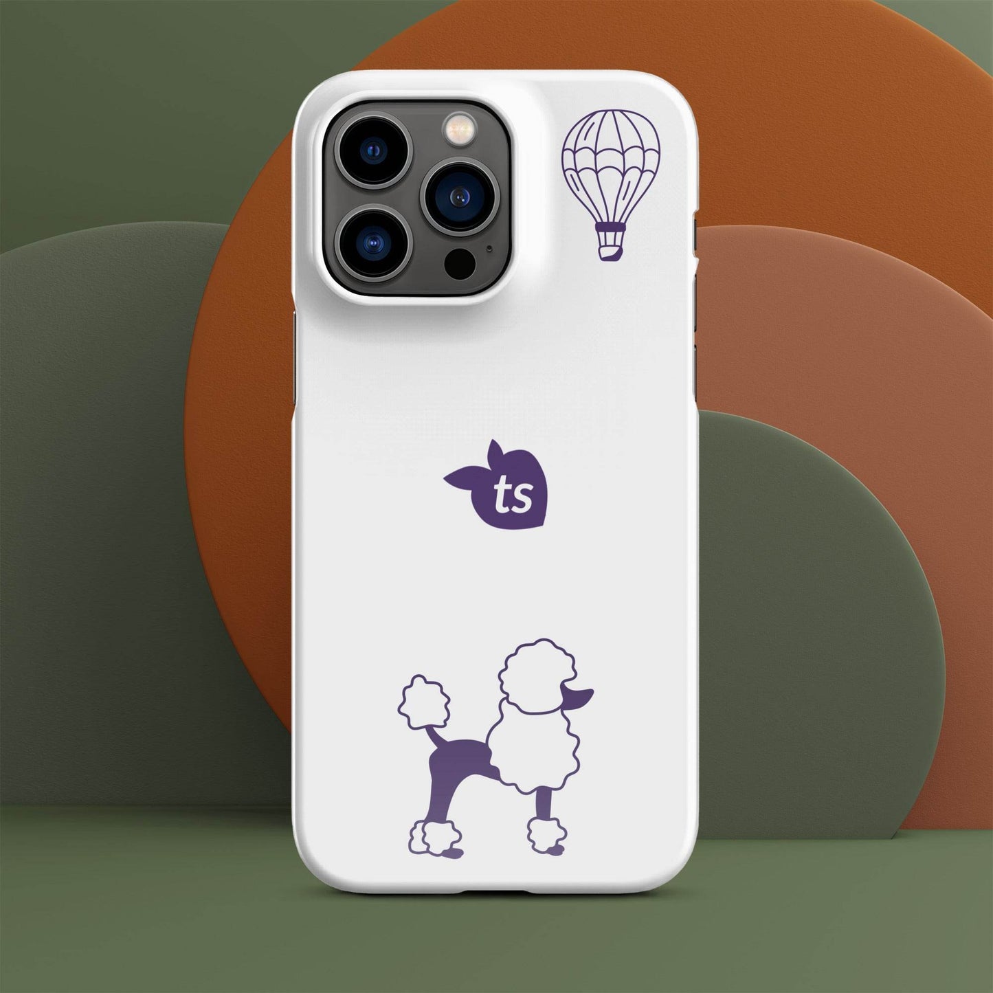 tsgabrielle • Paris - Le Chien • Snap Case Compatible with iPhone® • White - tsgabrielle
