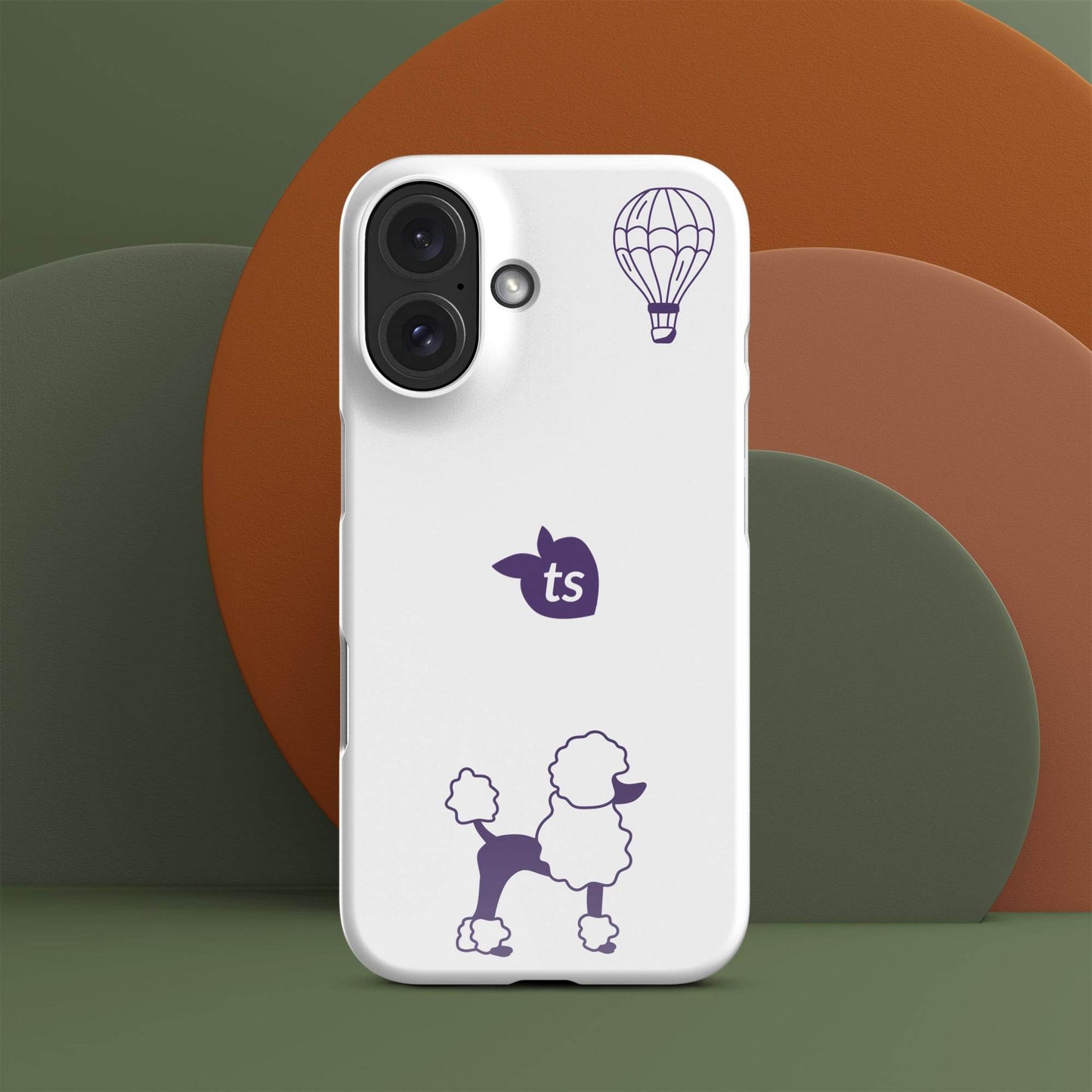 tsgabrielle • Paris - Le Chien • Snap Case Compatible with iPhone® • White - tsgabrielle