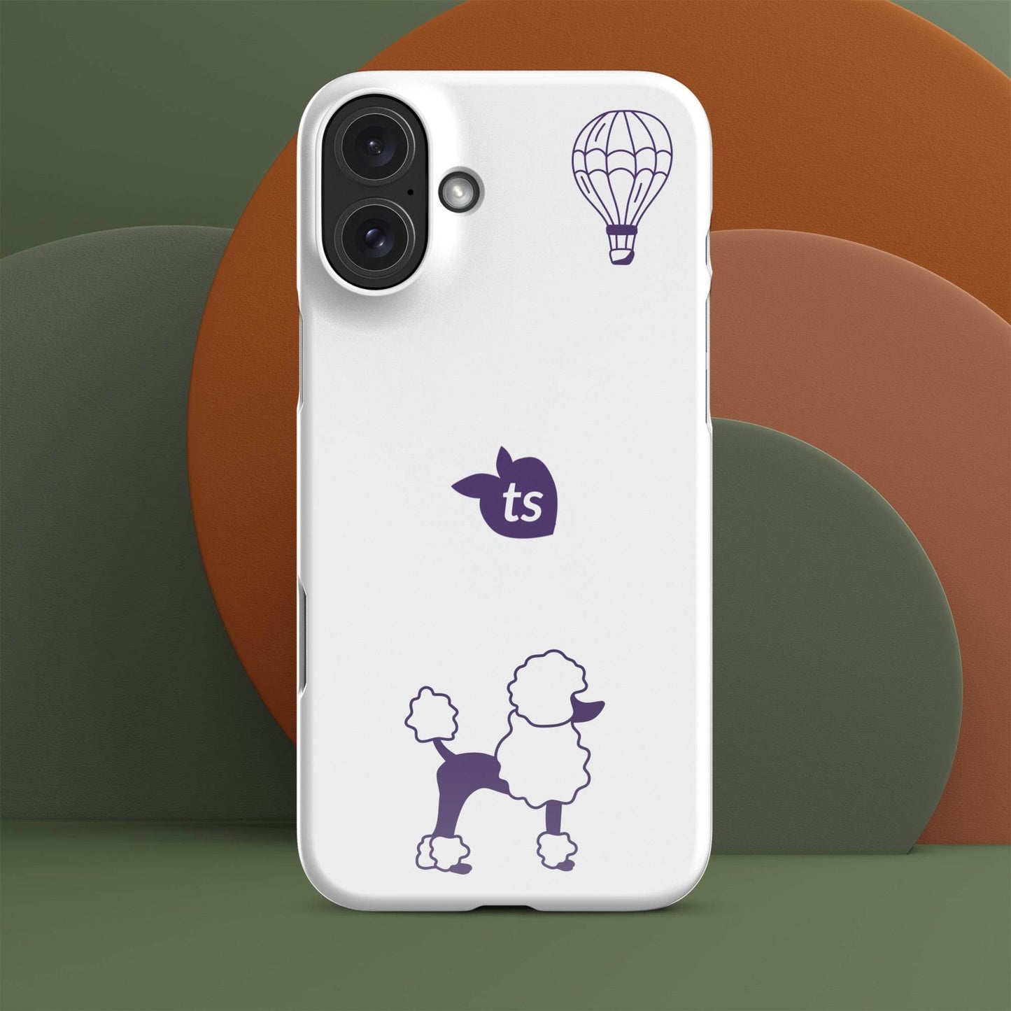 tsgabrielle • Paris - Le Chien • Snap Case Compatible with iPhone® • White - tsgabrielle