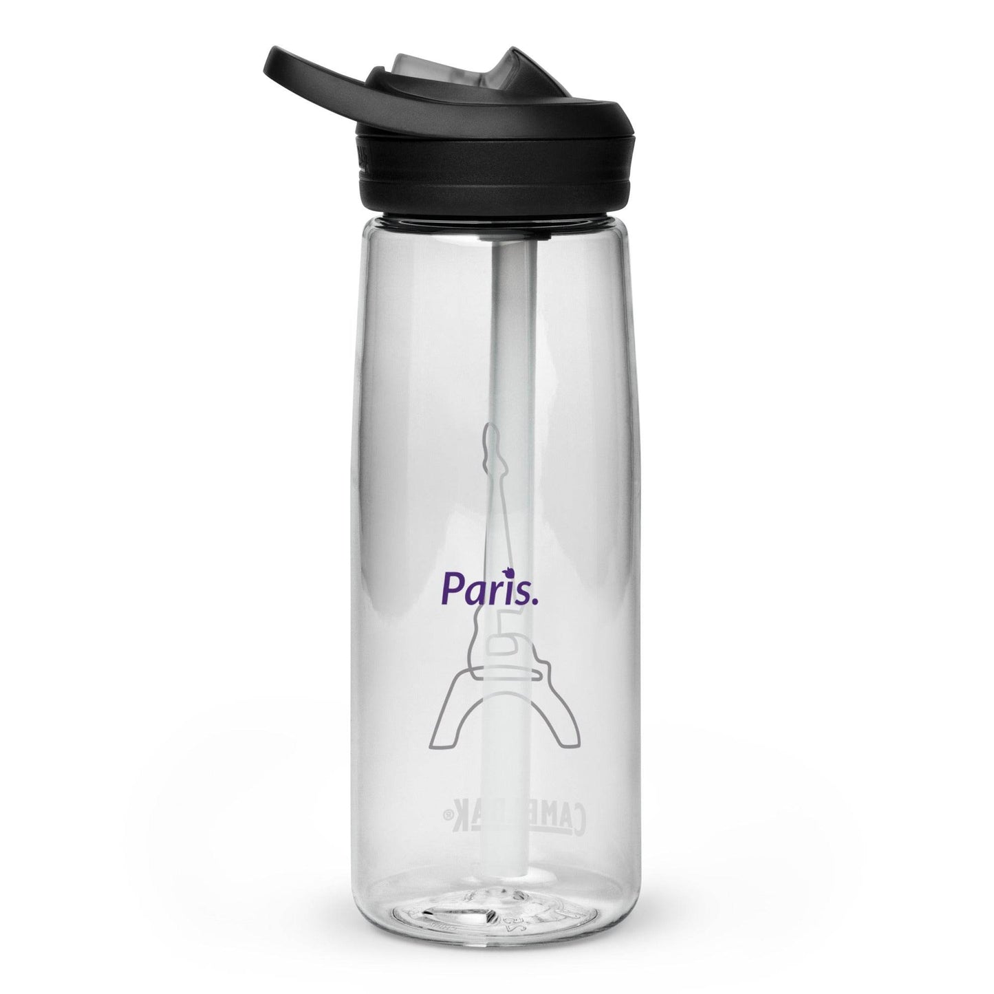 tsgabrielle • Paris • Sports Water Bottle • Clear • 25 oz - 739 ml - tsgabrielle