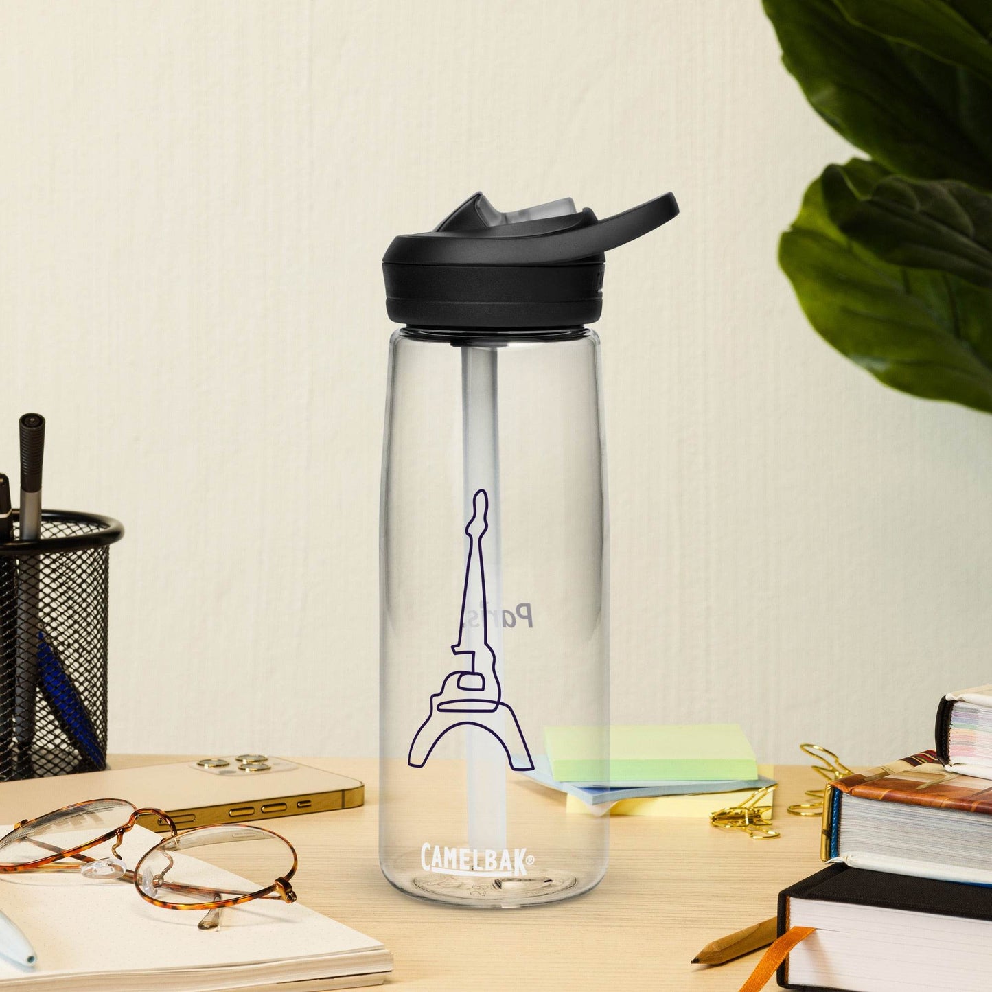 tsgabrielle • Paris • Sports Water Bottle • Clear • 25 oz - 739 ml - tsgabrielle