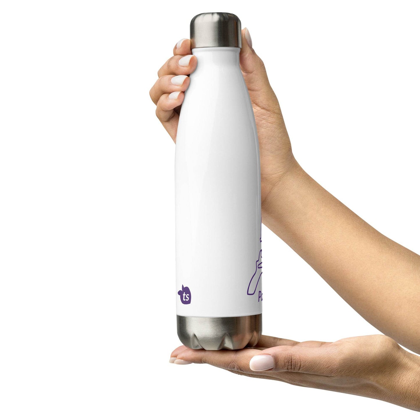tsgabrielle • Paris - La TourEiffel • Water Bottle • White • Stainless Steel • 17 oz - 500ml - tsgabrielle
