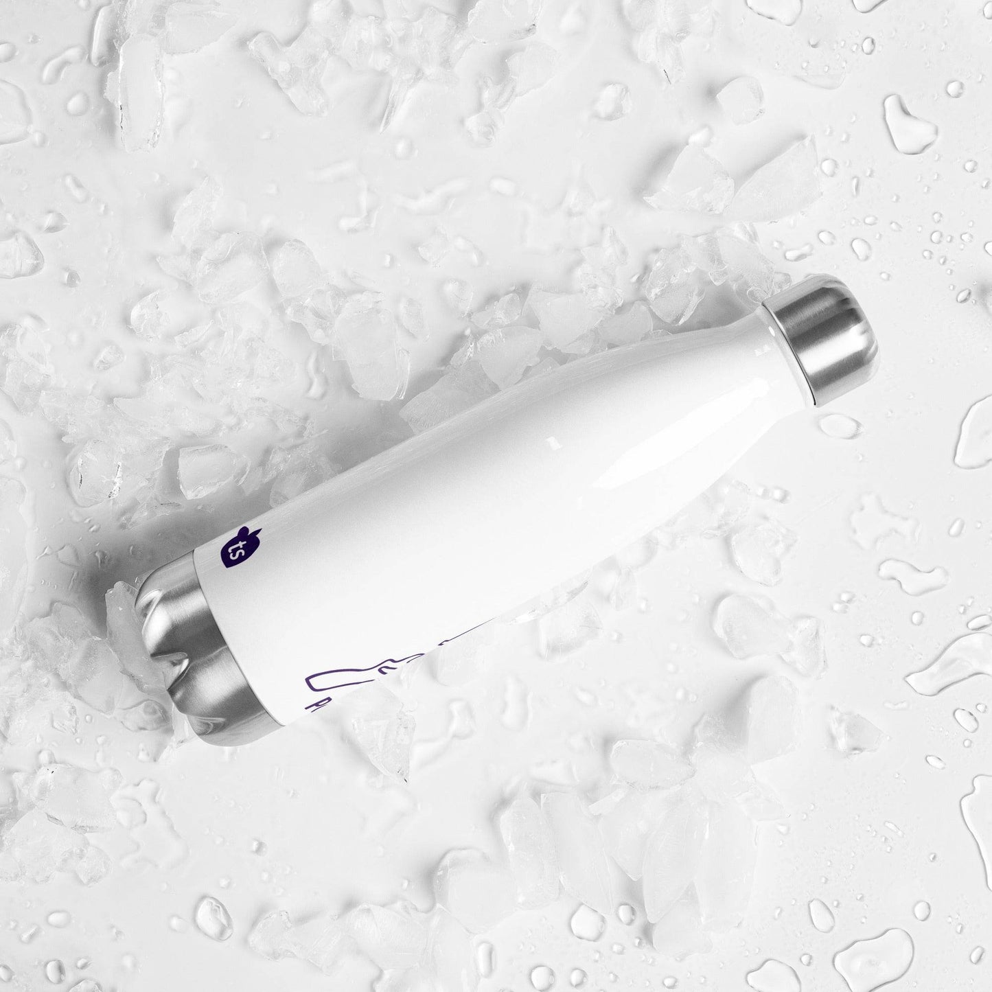 tsgabrielle • Paris - La TourEiffel • Water Bottle • White • Stainless Steel • 17 oz - 500ml - tsgabrielle