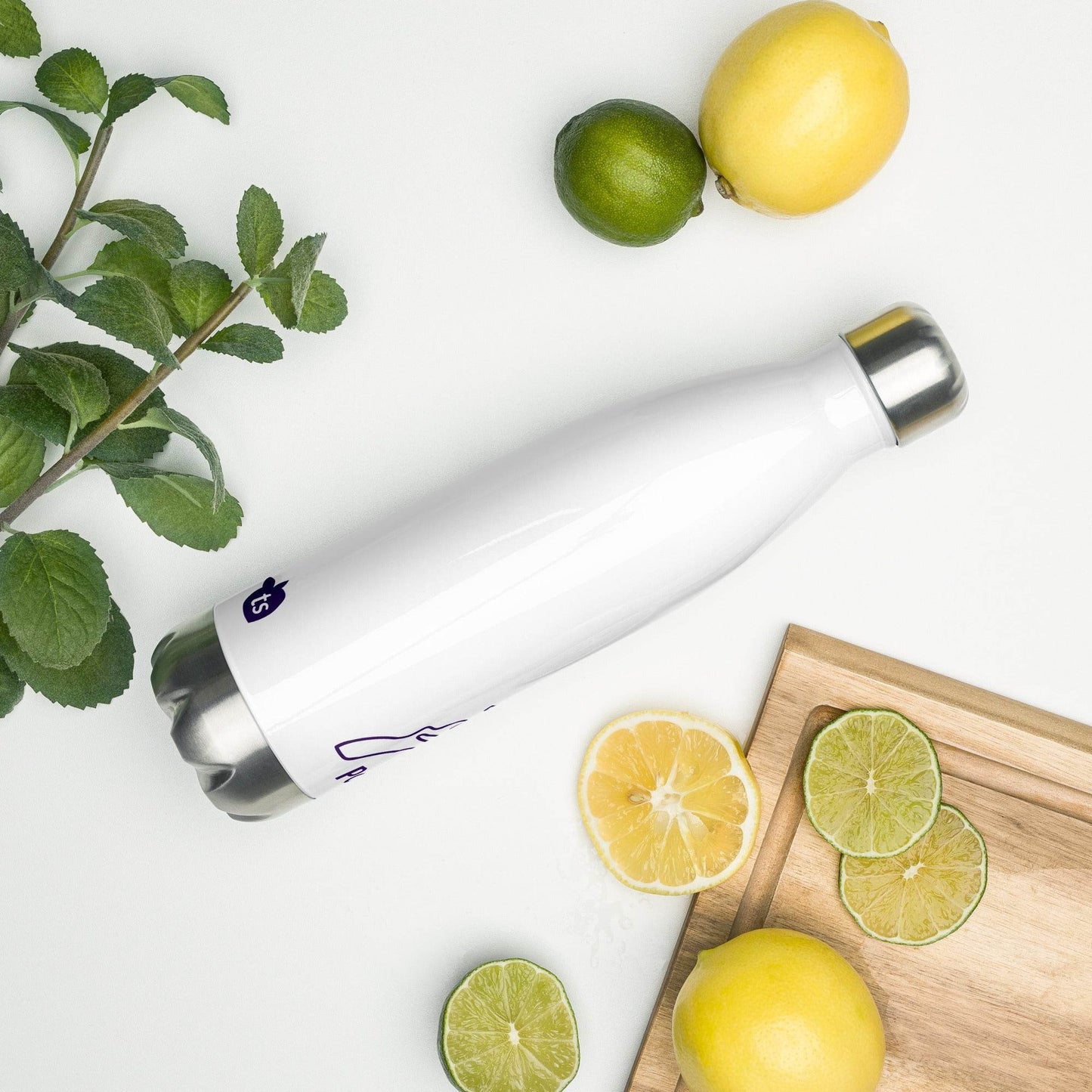 tsgabrielle • Paris - La TourEiffel • Water Bottle • White • Stainless Steel • 17 oz - 500ml - tsgabrielle