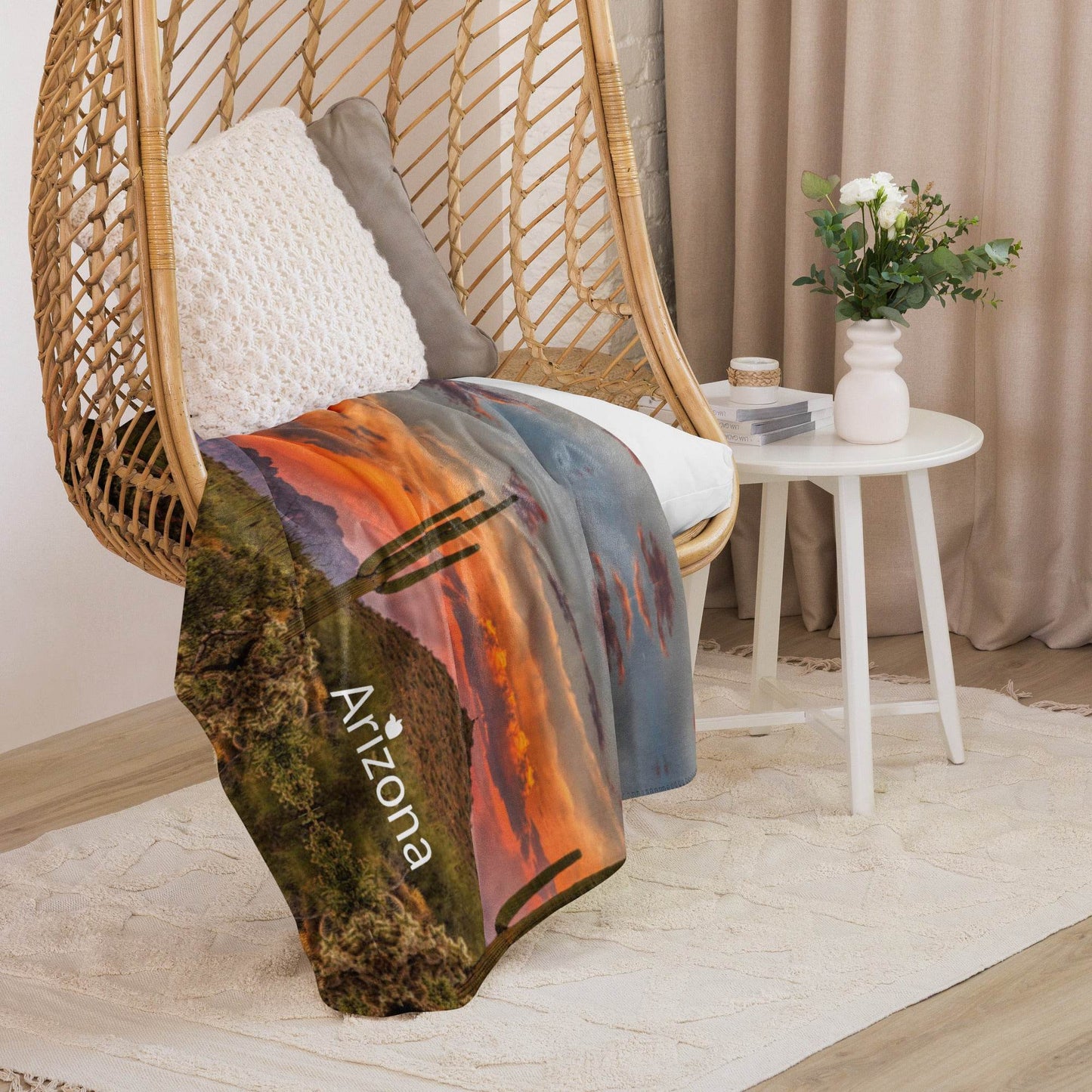 tsgabrielle • Arizona - Cactus • Sherpa Blanket • 37″ × 57″ - tsgabrielle