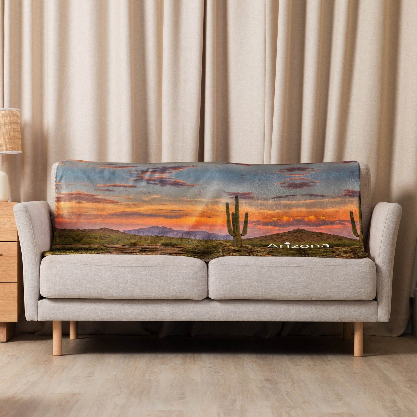 tsgabrielle • Arizona - Cactus • Sherpa Blanket • 37″ × 57″ - tsgabrielle