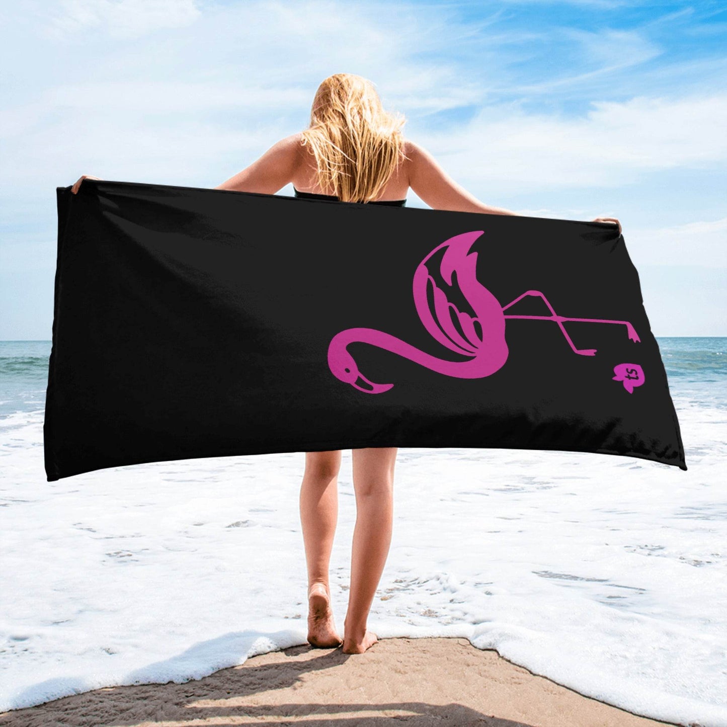tsgabrielle • Flamant Rose • Towel • 30″ × 60″ - tsgabrielle
