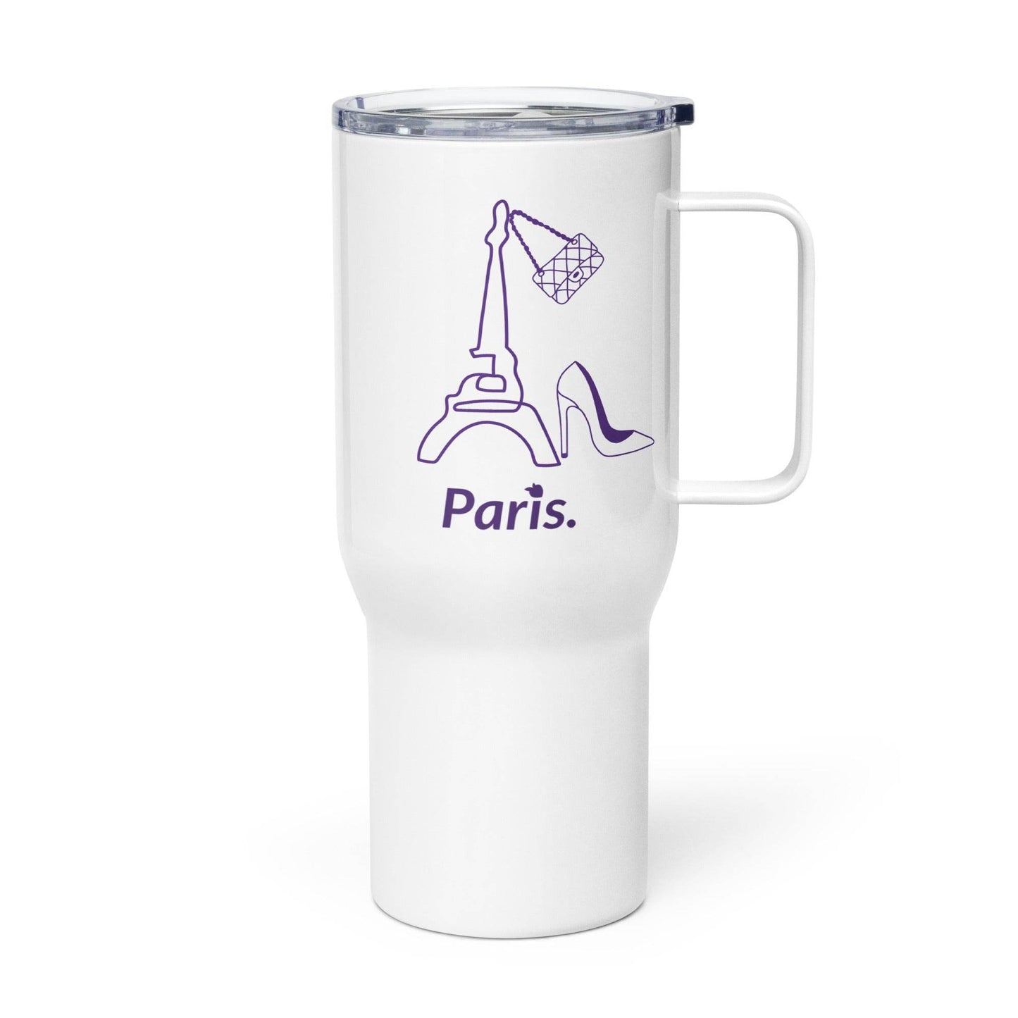 tsgabrielle • Paris • Tumbler • Stainless Steel • White • 2 Sizes – 25 oz & 40 oz - tsgabrielle