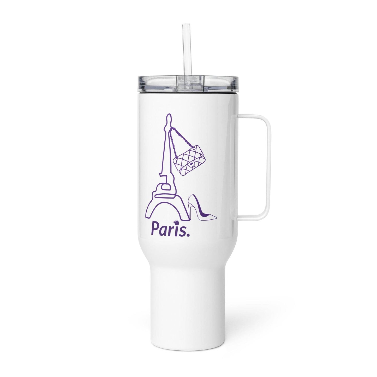 tsgabrielle • Paris • Tumbler • Stainless Steel • White • 2 Sizes – 25 oz & 40 oz - tsgabrielle