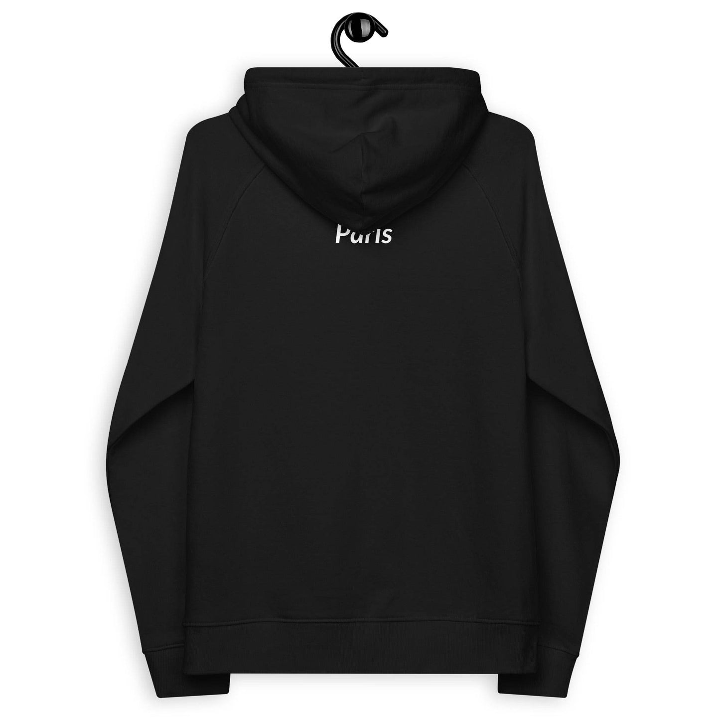 tsgabrielle • Men's • Paris- The Louvre Pyramid • Eco Raglan Hoodie • Black - tsgabrielle