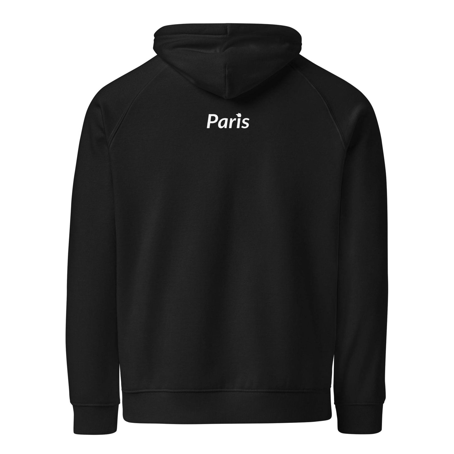 tsgabrielle • Men's • Paris- The Louvre Pyramid • Eco Raglan Hoodie • Black - tsgabrielle