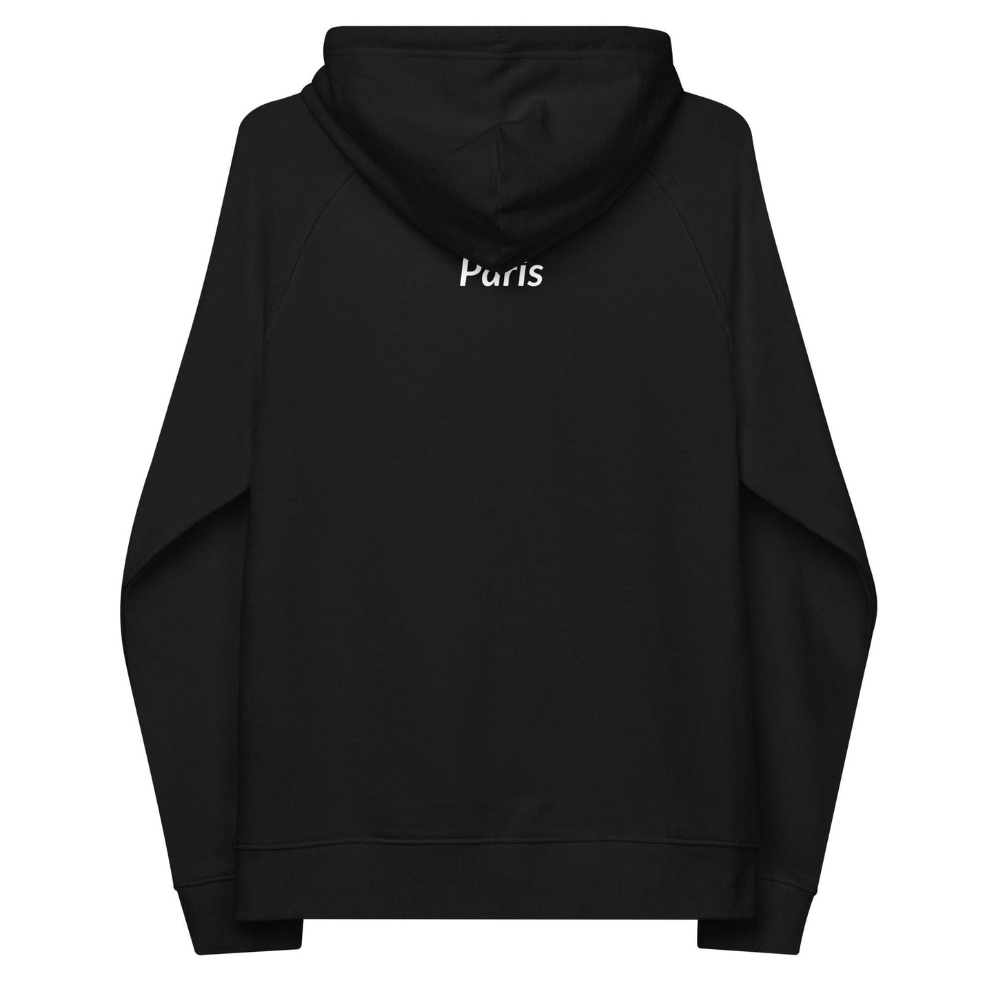 tsgabrielle • Men's • Paris- The Louvre Pyramid • Eco Raglan Hoodie • Black - tsgabrielle