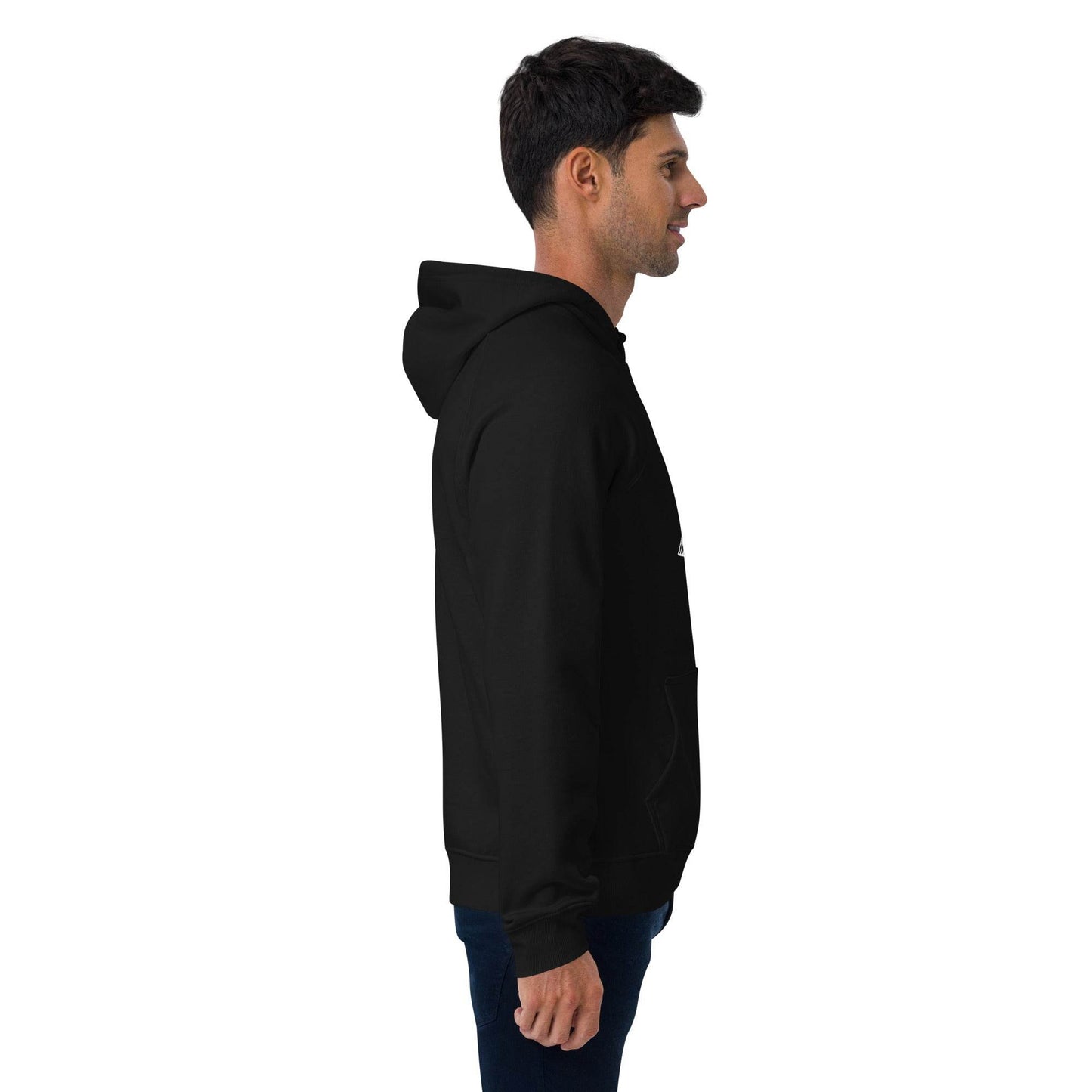 tsgabrielle • Men's • Paris- The Louvre Pyramid • Eco Raglan Hoodie • Black - tsgabrielle