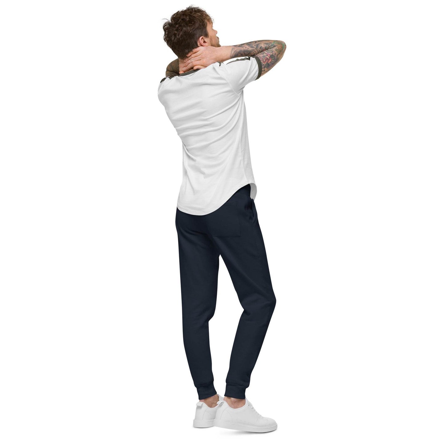 tsgabrielle • Men's • Paris - La Tour Eiffel • Fleece Sweatpants • Navy Blue - tsgabrielle