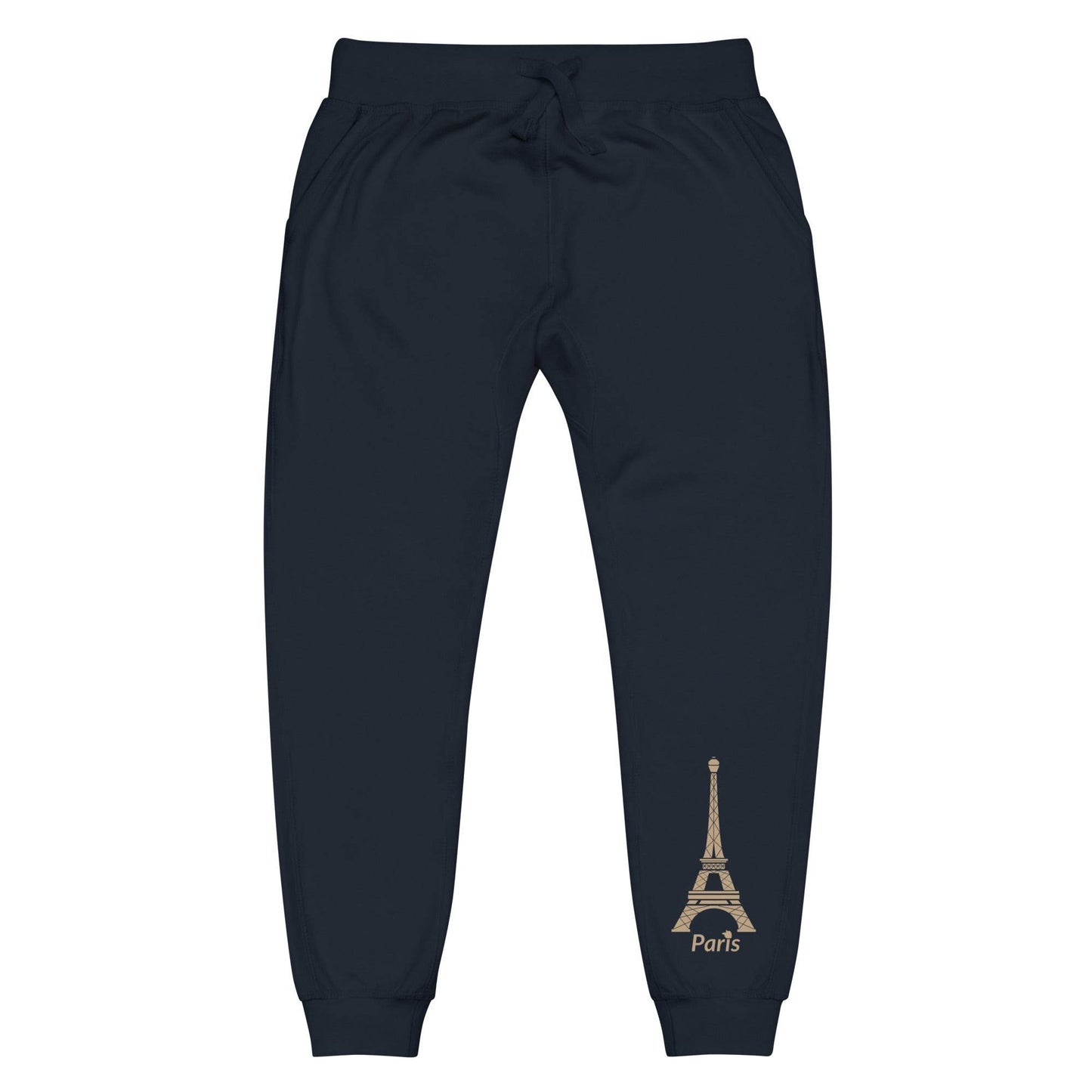 tsgabrielle • Men's • Paris - La Tour Eiffel • Fleece Sweatpants • Navy Blue - tsgabrielle