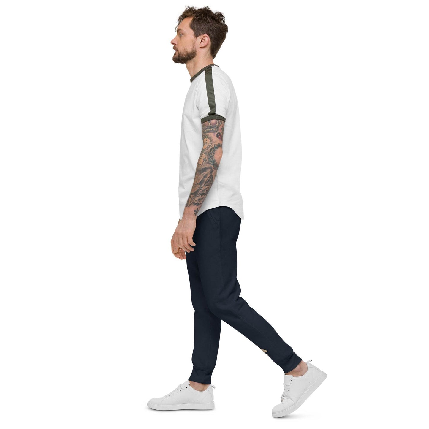 tsgabrielle • Men's • Paris - La Tour Eiffel • Fleece Sweatpants • Navy Blue - tsgabrielle
