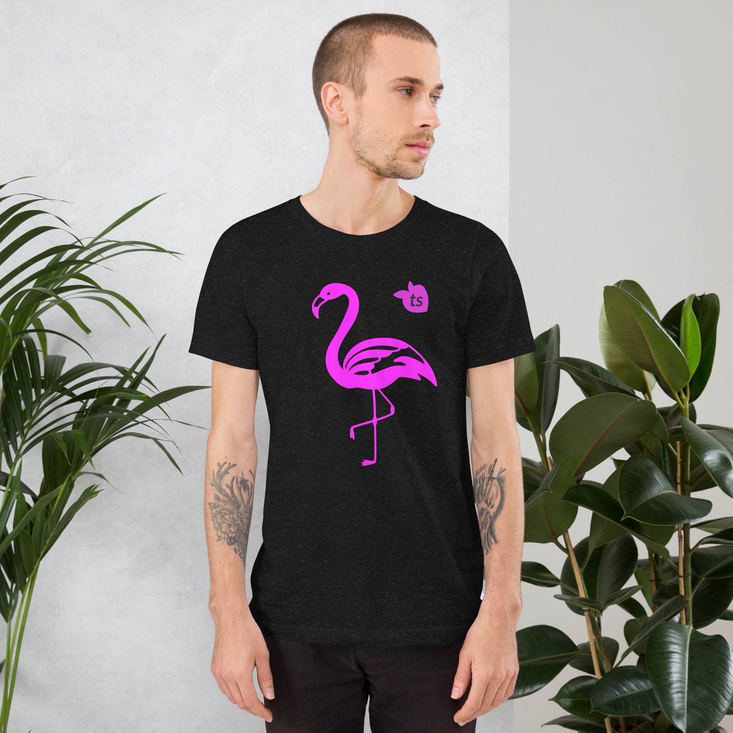 tsgabrielle • Men’s • Flamant Rose • T-Shirt • Black - tsgabrielle