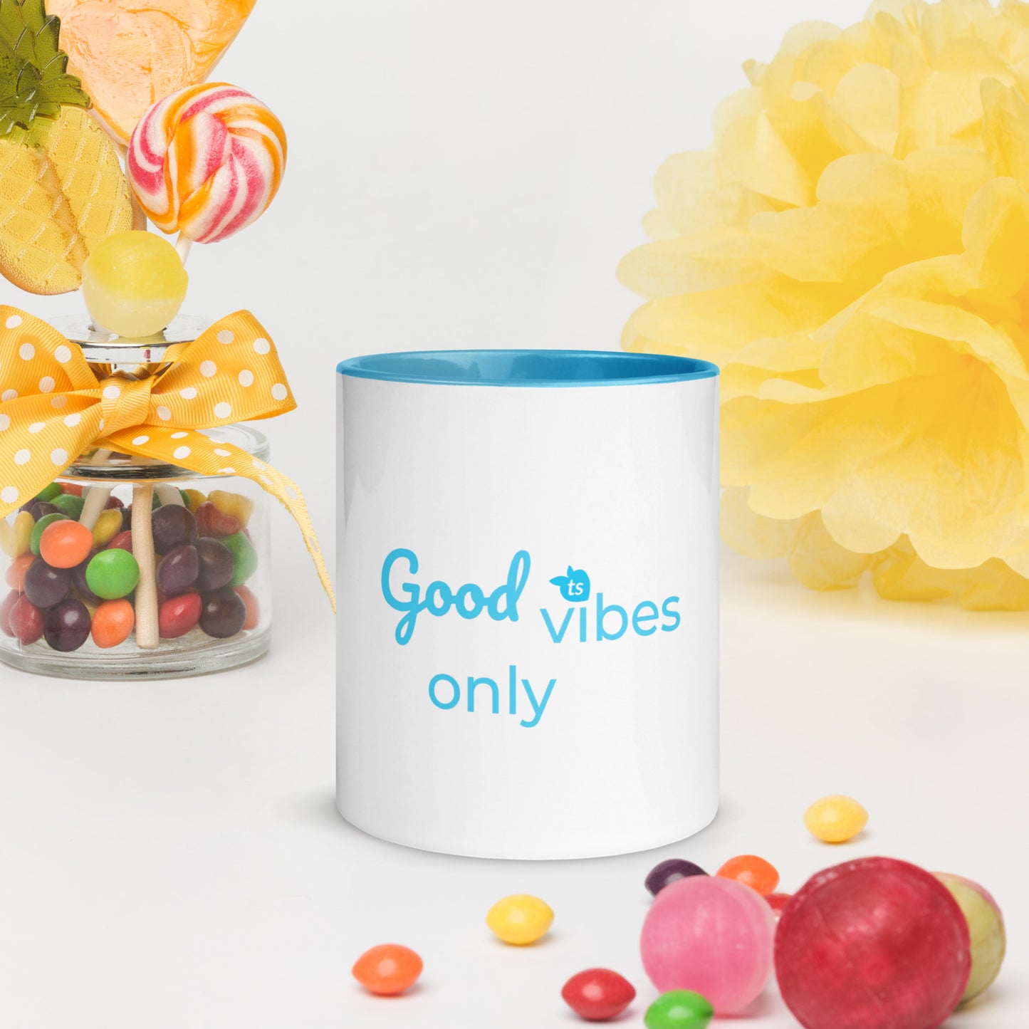 tsgabrielle • Good Vibes Only • Mug with Color Inside • Ceramic • 11 oz