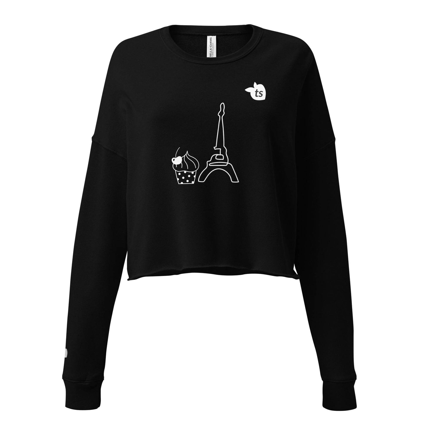 tsgabrielle • Trans / Women's • Paris • Crop Sweatshirt • Black - tsgabrielle