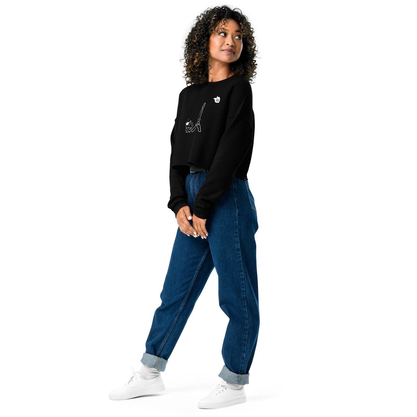 tsgabrielle • Trans / Women's • Paris • Crop Sweatshirt • Black - tsgabrielle