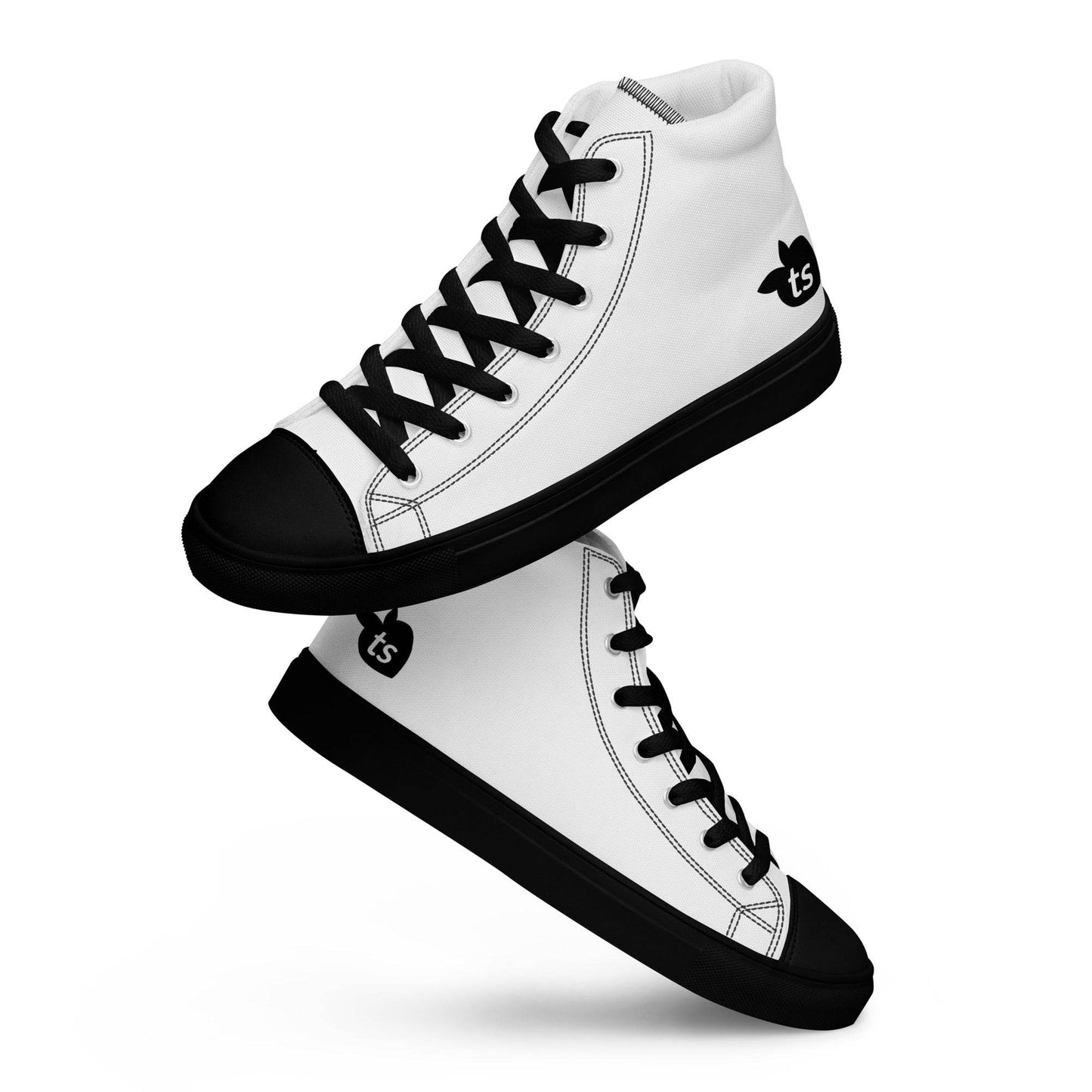 tsgabrielle • Trans / Women’s • High Top Canvas Shoes • Black Peach - tsgabrielle