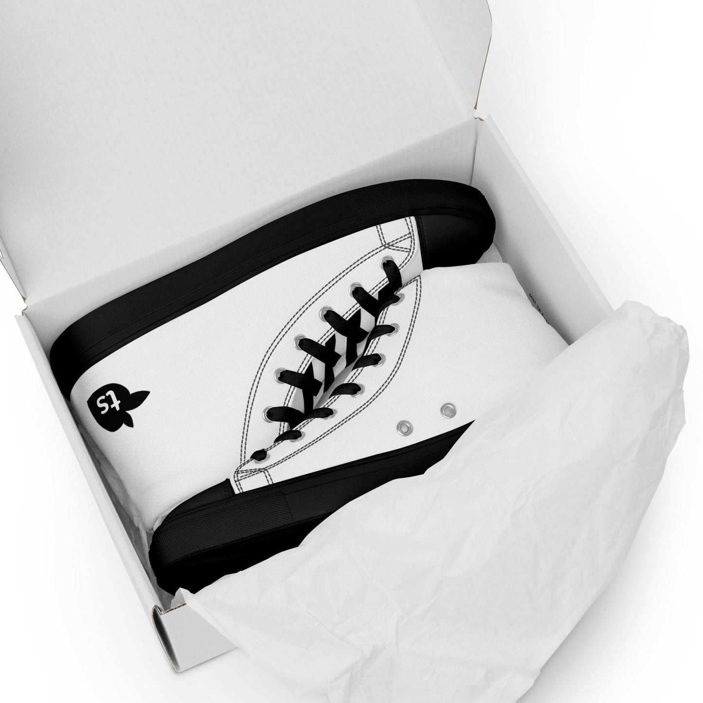 tsgabrielle • Trans / Women’s • High Top Canvas Shoes • Black Peach - tsgabrielle