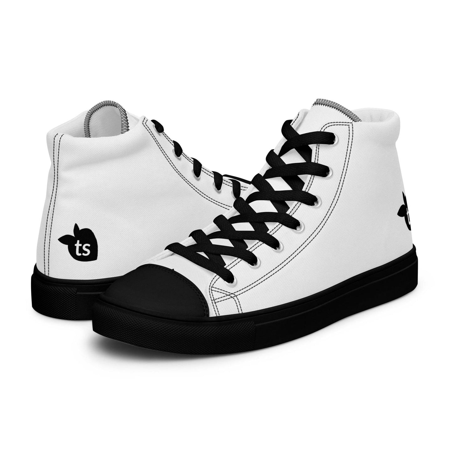 tsgabrielle • Trans / Women’s • High Top Canvas Shoes • Black Peach - tsgabrielle