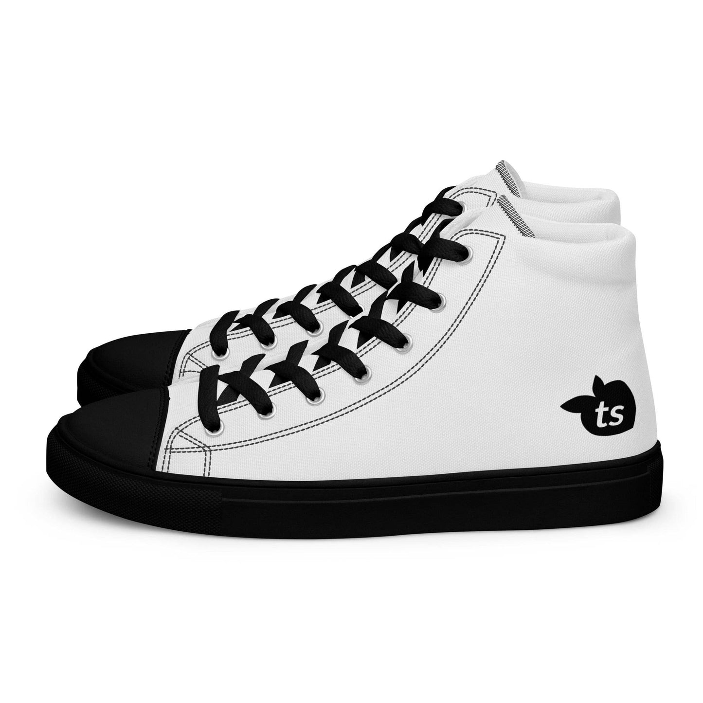 tsgabrielle • Trans / Women’s • High Top Canvas Shoes • Black Peach - tsgabrielle