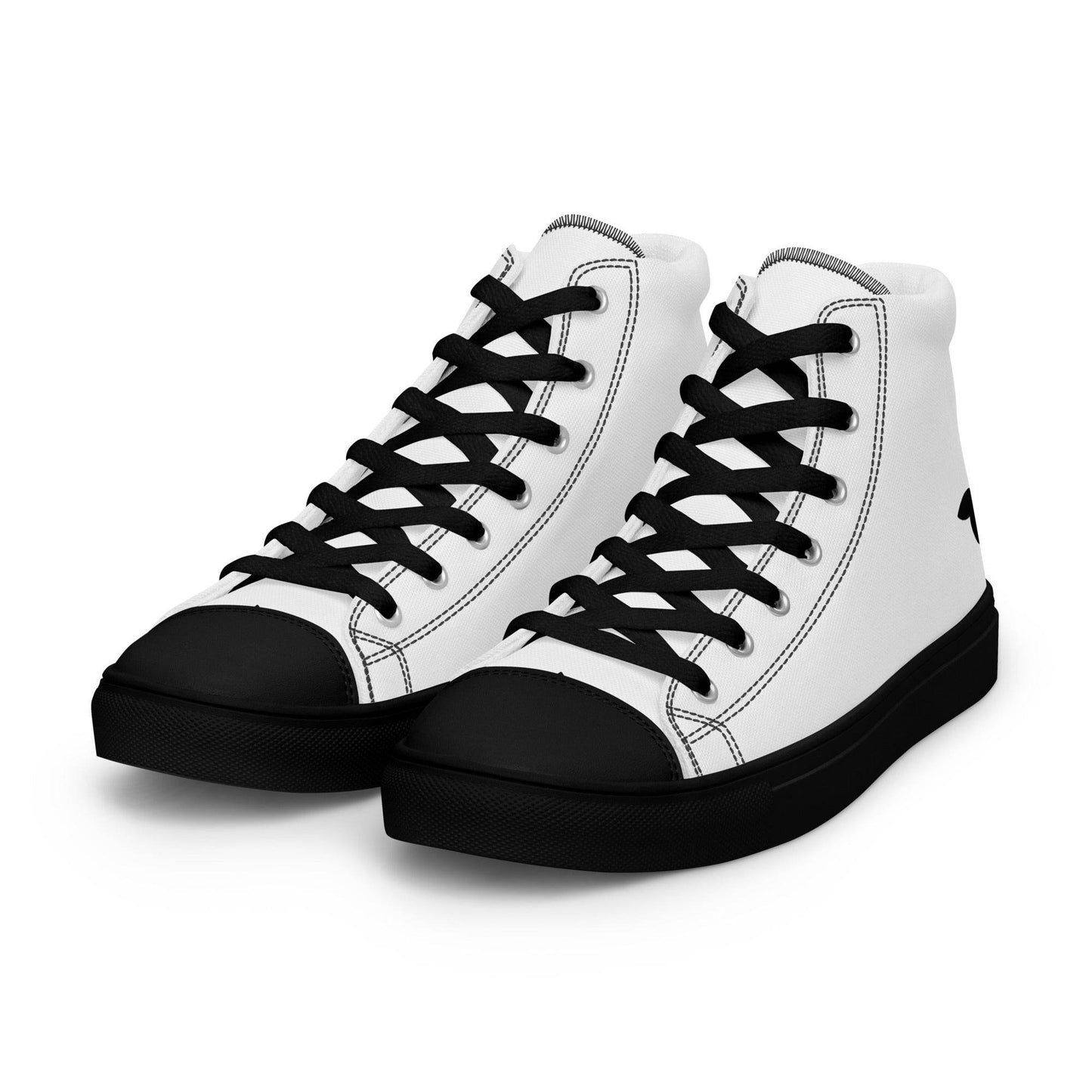 tsgabrielle • Trans / Women’s • High Top Canvas Shoes • Black Peach - tsgabrielle