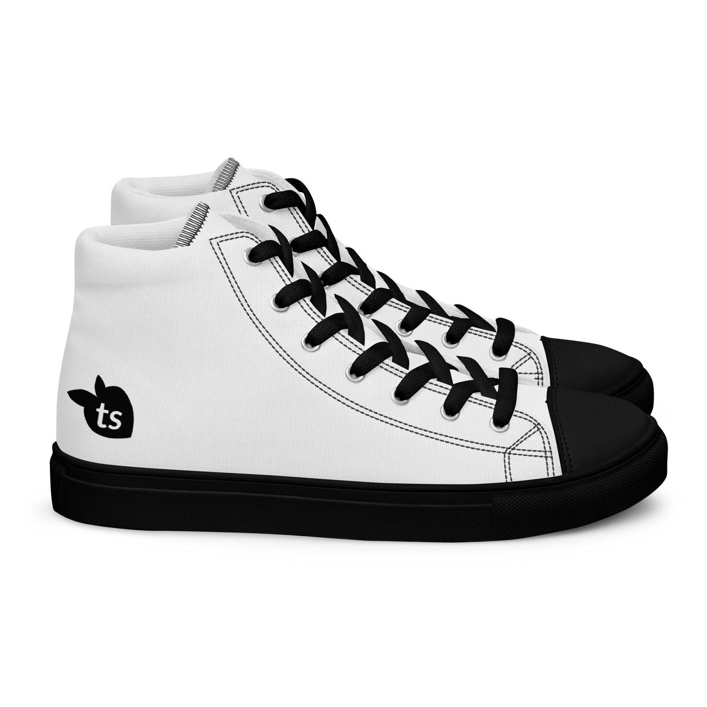 tsgabrielle • Trans / Women’s • High Top Canvas Shoes • Black Peach - tsgabrielle