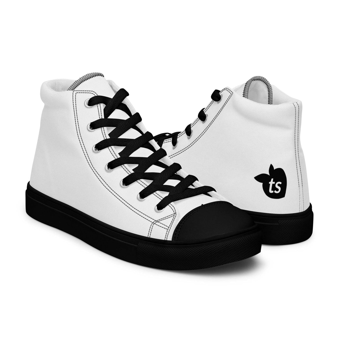 tsgabrielle • Trans / Women’s • High Top Canvas Shoes • Black Peach - tsgabrielle