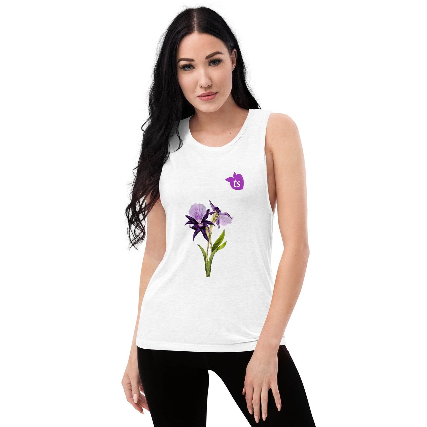 tsgabrielle • Trans / Women's • TransFLOWer • Muscle Tank • White - tsgabrielle