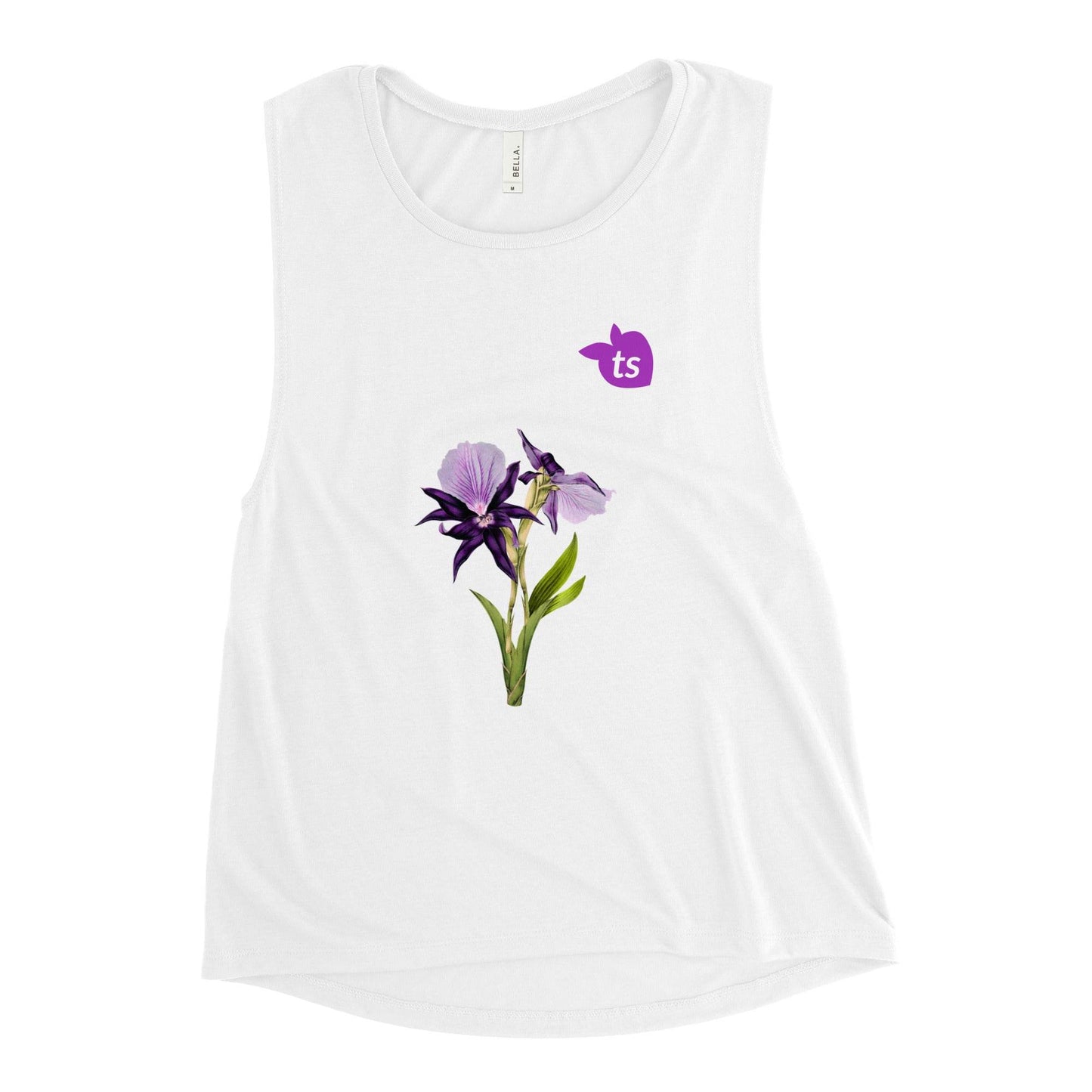 tsgabrielle • Trans / Women's • TransFLOWer • Muscle Tank • White - tsgabrielle