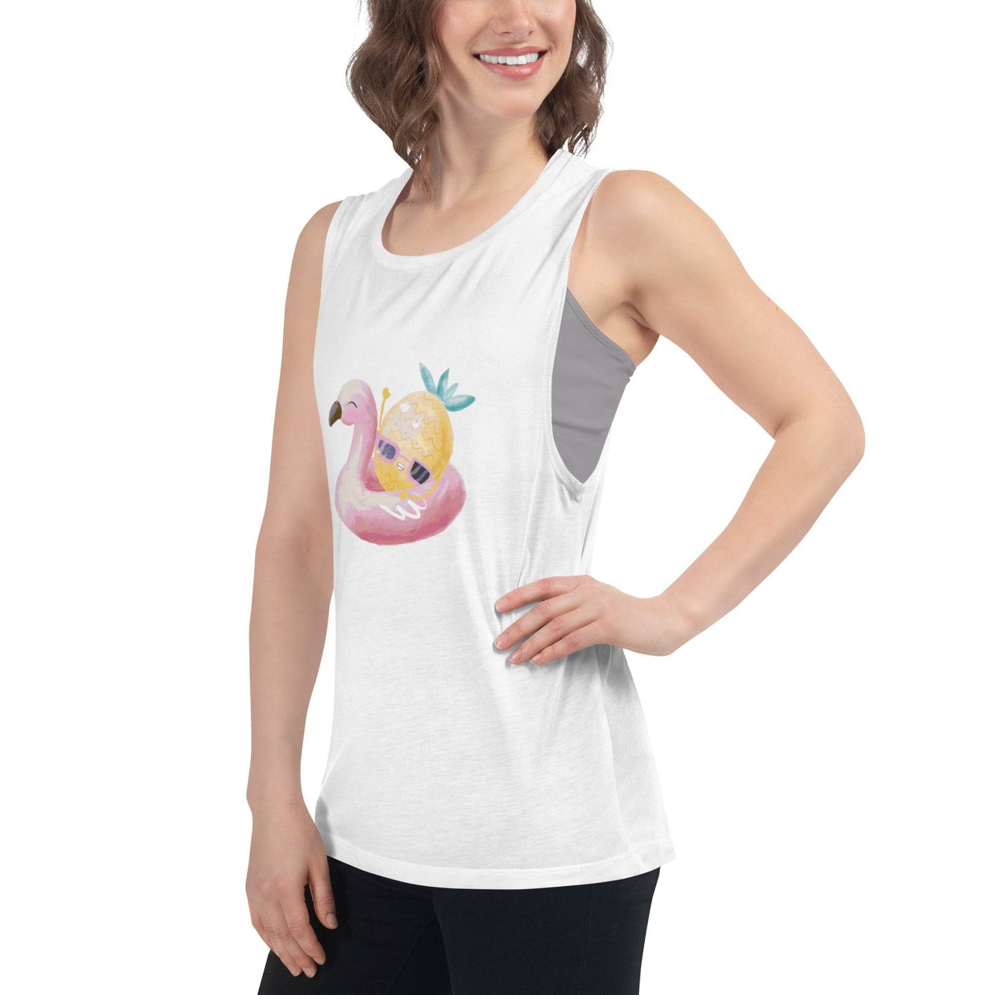 tsgabrielle • Trans / Women's • Flamant Rose • Muscle Tank - tsgabrielle