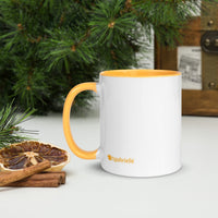 tsgabrielle® • Mug with Color Golden Yellow Inside • Ceramic • 11 oz