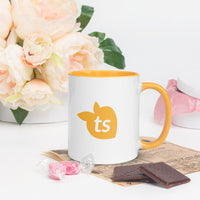 tsgabrielle® • Mug with Color Golden Yellow Inside • Ceramic • 11 oz