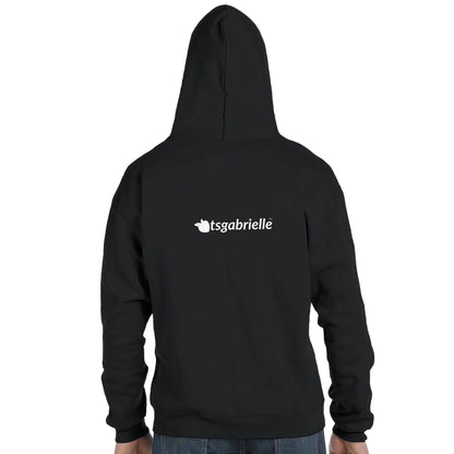 Champion® by tsgabrielle • Men's • Pride 2025 • Powerblend Zip Hood • Black - tsgabrielle