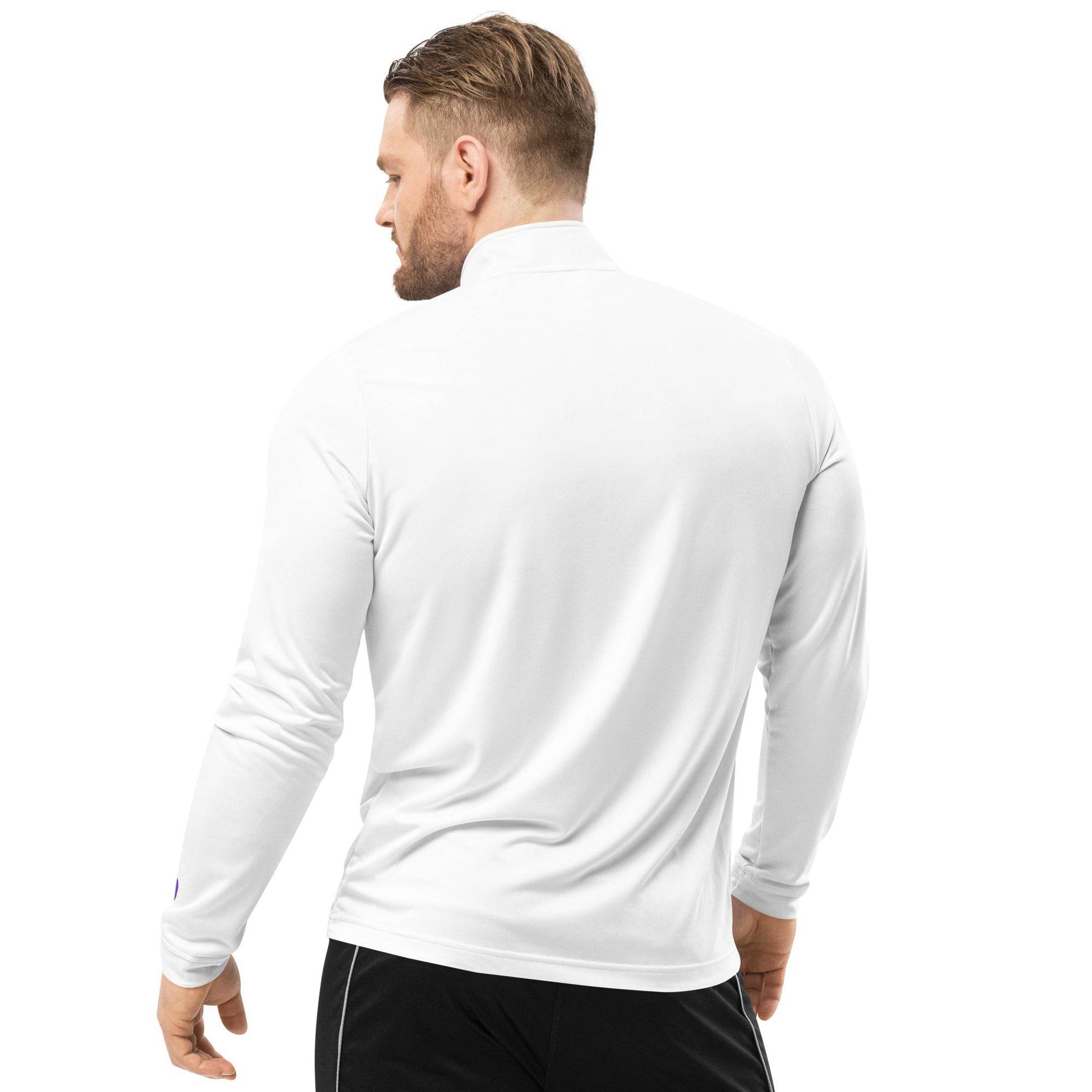 adidas® by tsgabrielle • Men's • Paris - La Tour Eiffel • Quarter Zip Pullover • White - tsgabrielle