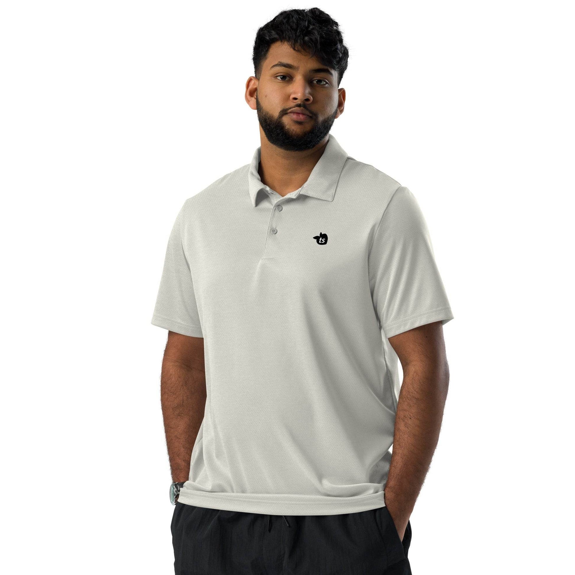 adidas® by tsgabrielle • Men's • Space-Dyed Polo • Grey One Heather - tsgabrielle