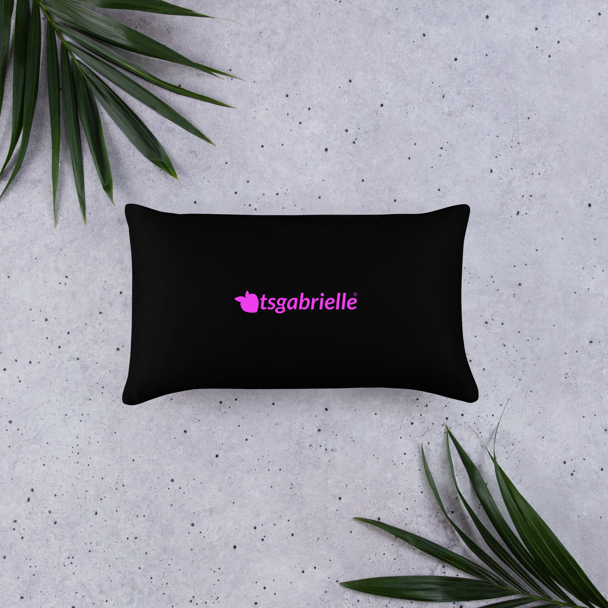 tsgabrielle® • Flamant 🦩 Rose • Pillows • Black • 3 Sizes